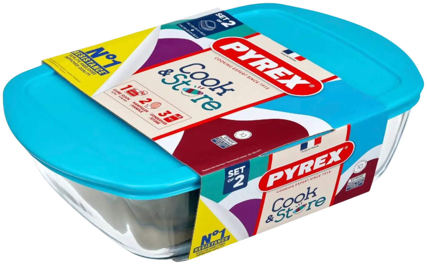 Pyrex vuokasetti sininen - 1