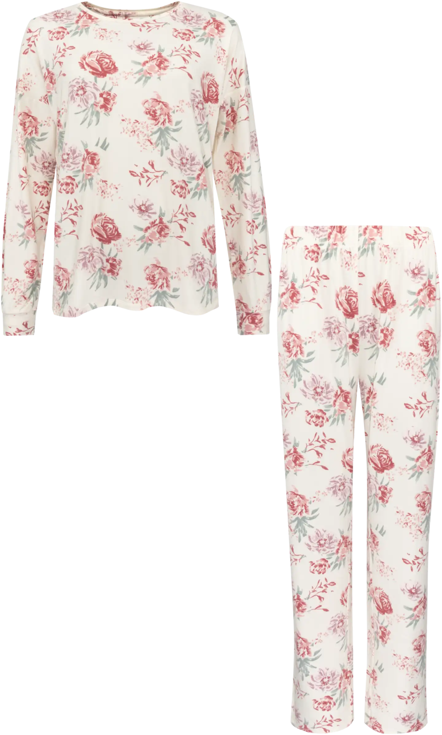 TEX naisten pyjama I997293 - ecru - 1