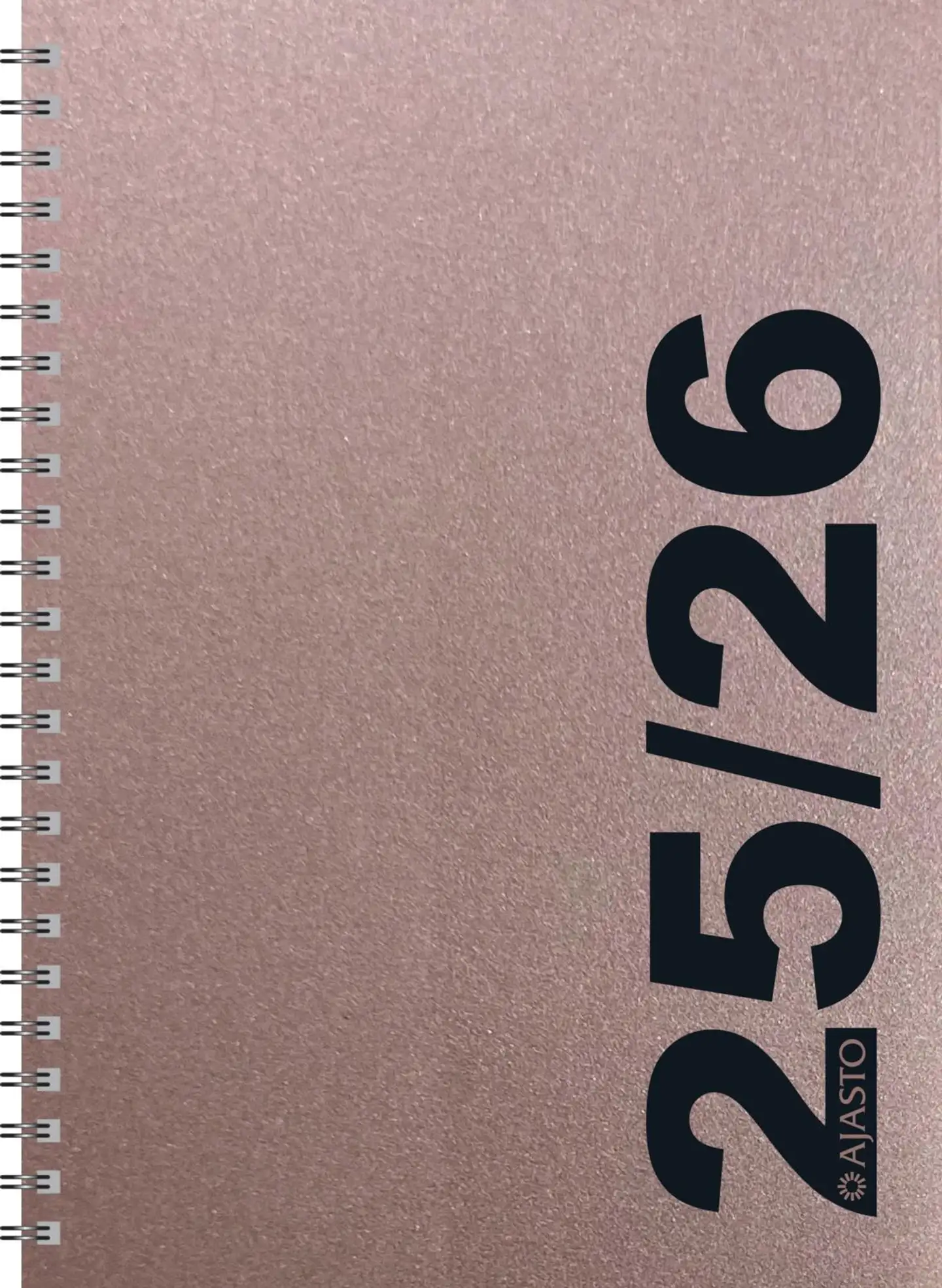 Ajasto pöytäkalenteri Simple A5, ruusukulta - 1