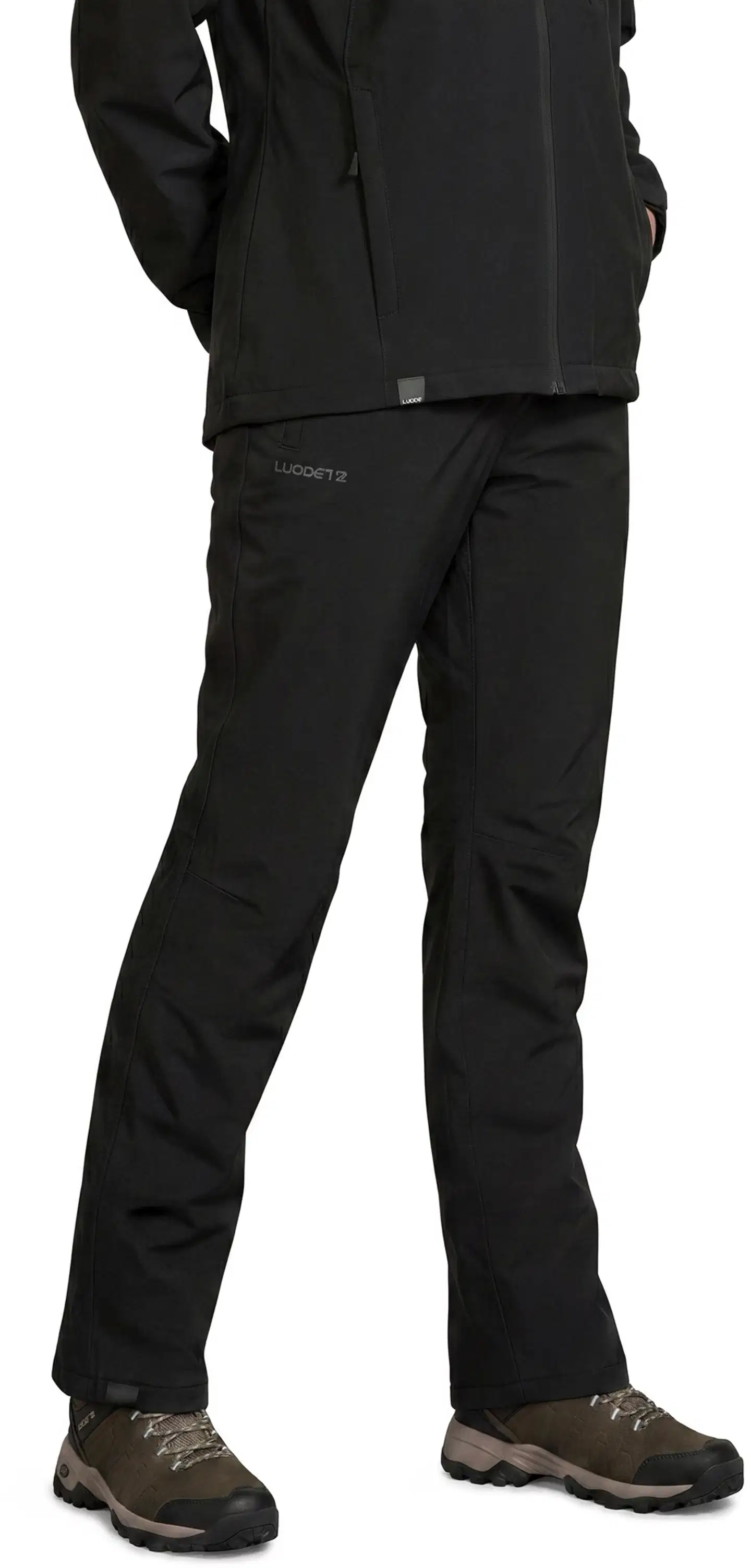Luode12 naisten kevytvanuhousut 223L332472 - black - 1