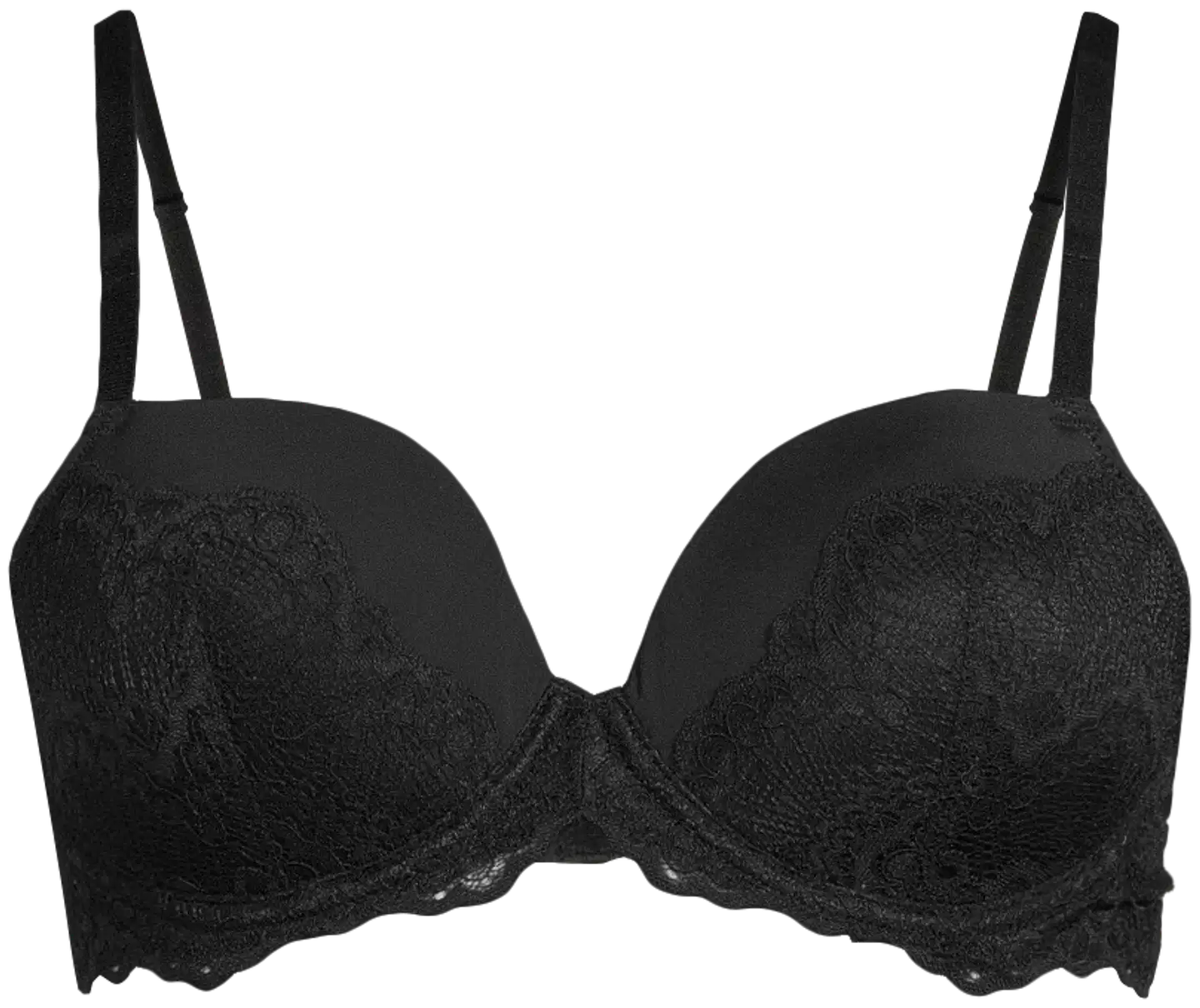 Actuelle naisten topatut rintaliivit 211ASS2004 - BLACK - 2
