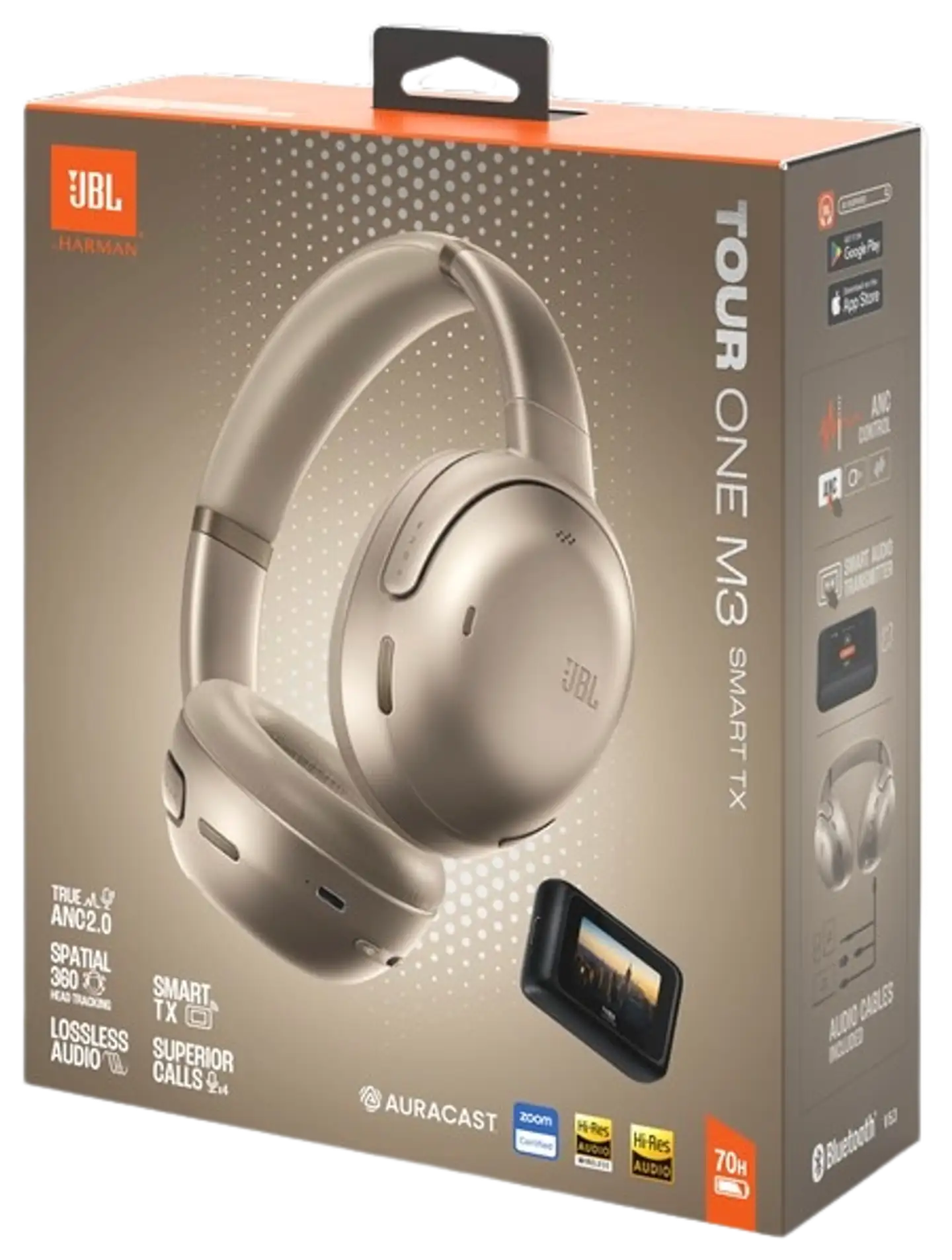 JBL langattomat vastamelukuulokkeet Smart Tx audiolähettimellä Tour 3 Aviator beige - 15