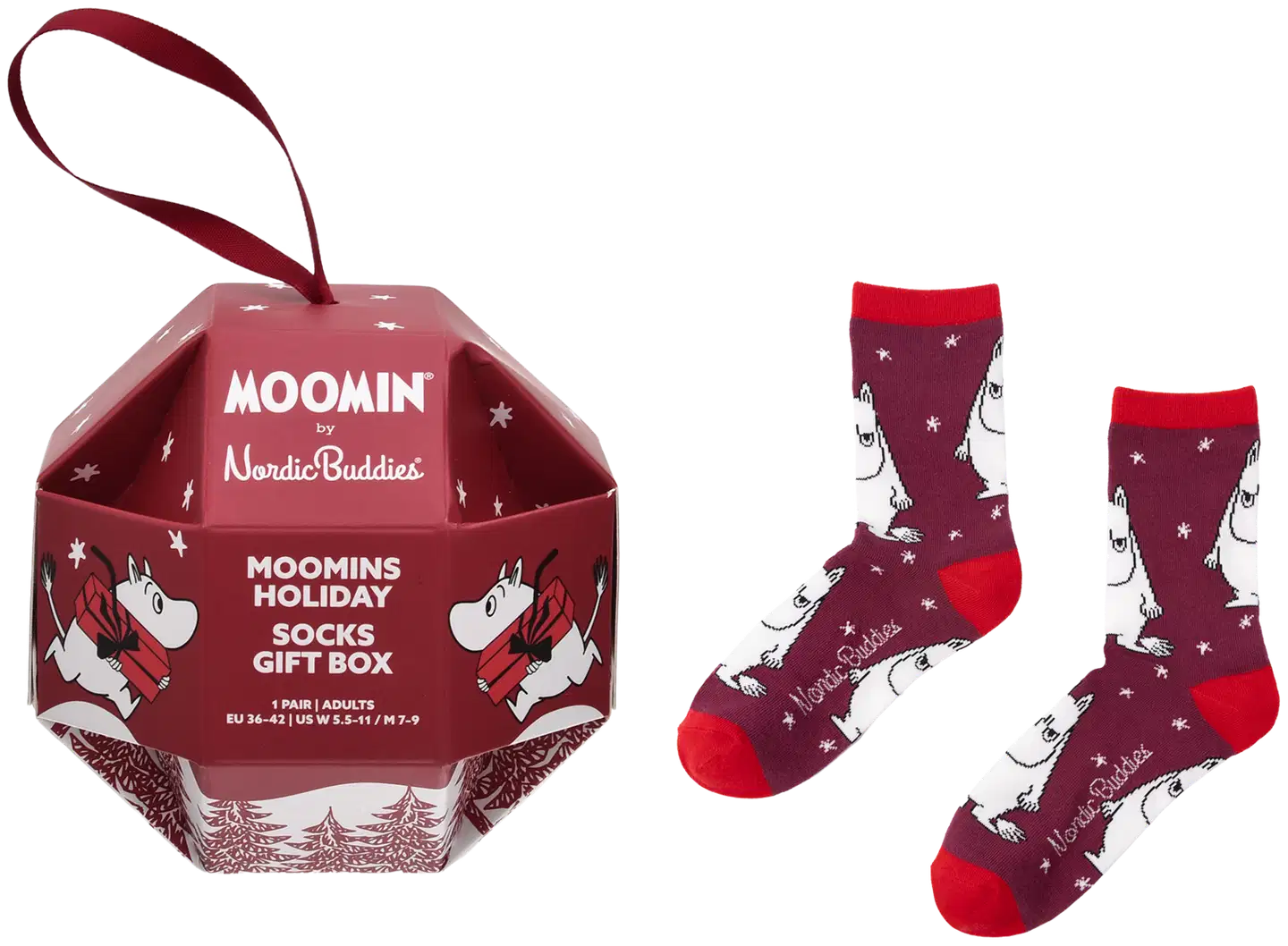 Moomin By Nordicbuddies naisten sukat lahjapakkaus Muumipeikko - 1