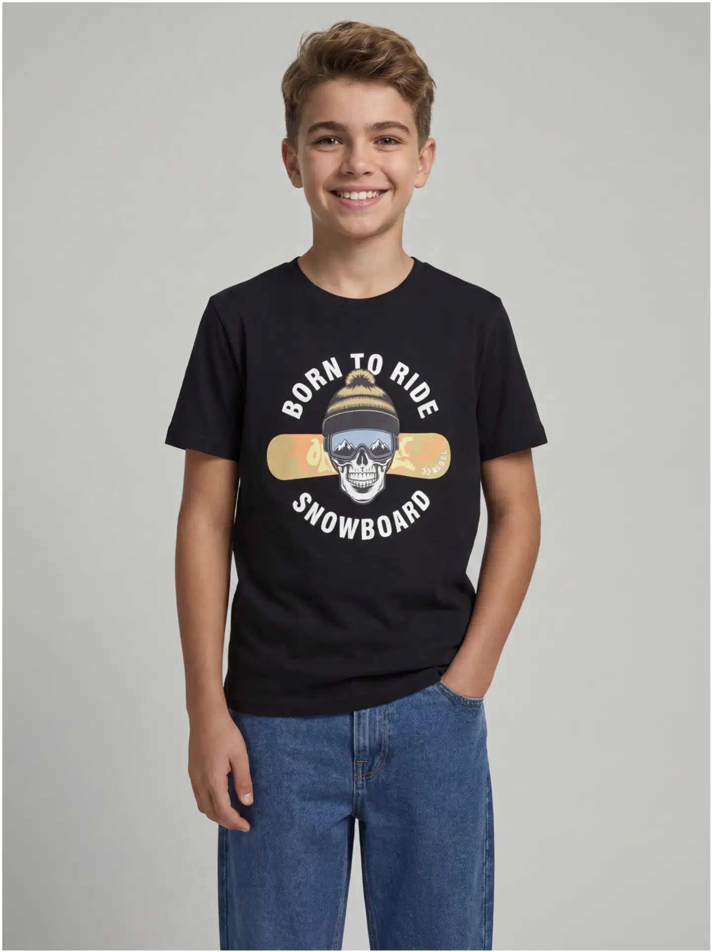JJ REBEL JUNIOR lasten t-paita - Black - 2