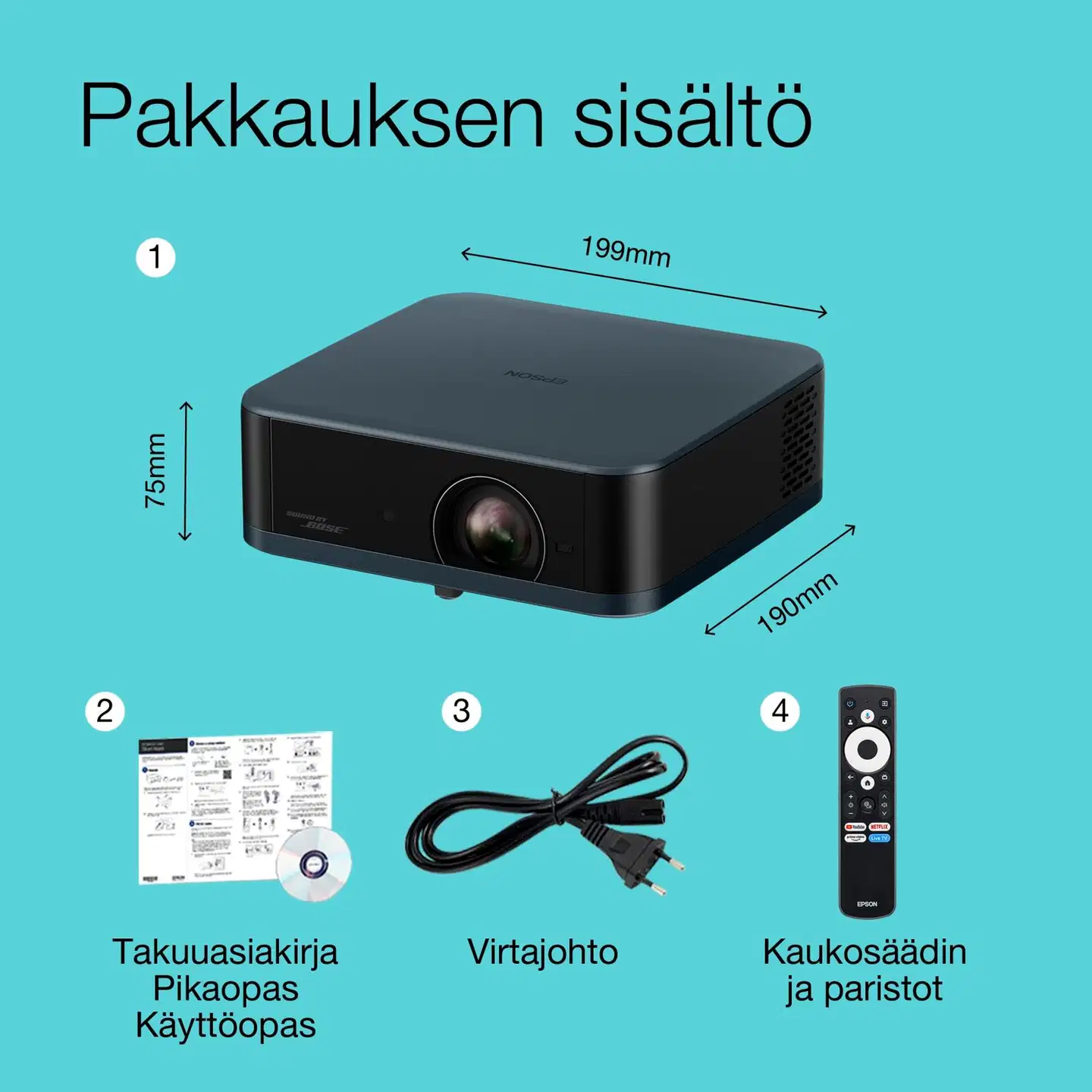 Epson Lifestudio Pop Plus -projektori EF-62N - 3