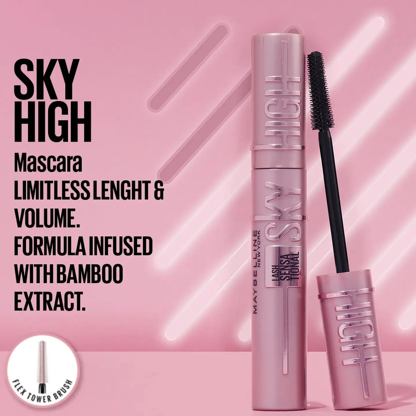 Maybelline New York Lash Sensational Sky High Black -maskara 7,5ml - 5