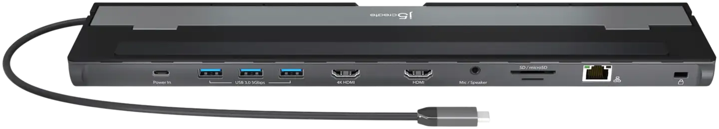 j5create USB-C 2 näytön telakka - 2