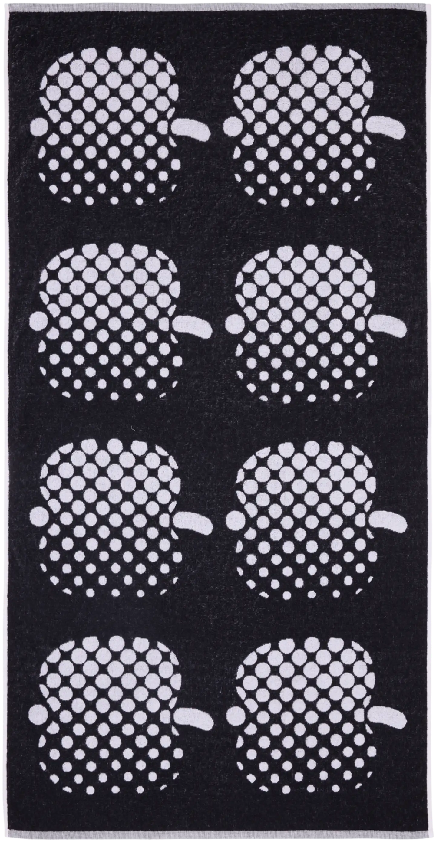 Finlayson kylpypyyhe Optinen Omena 70x140 cm musta - 1