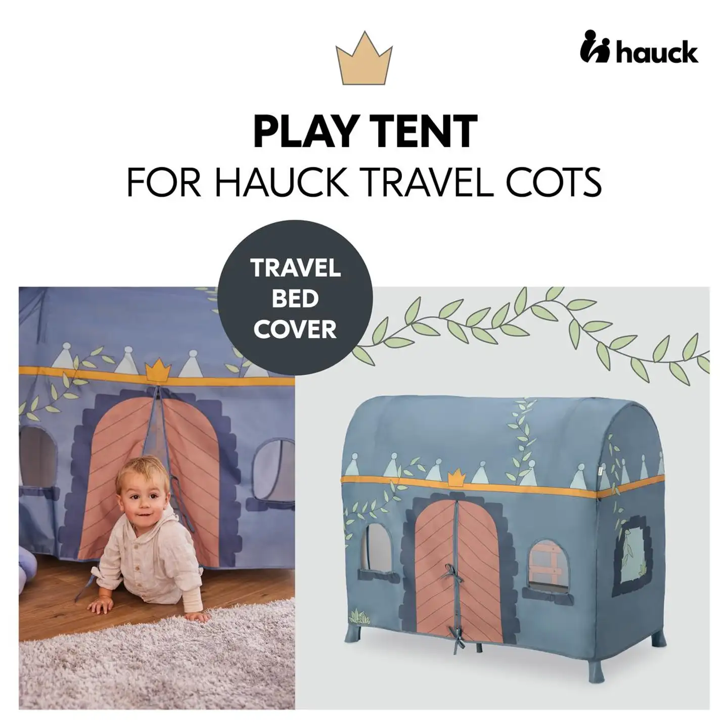 Hauck päällinen matkasänkyyn Travel Bed palatsi - 17