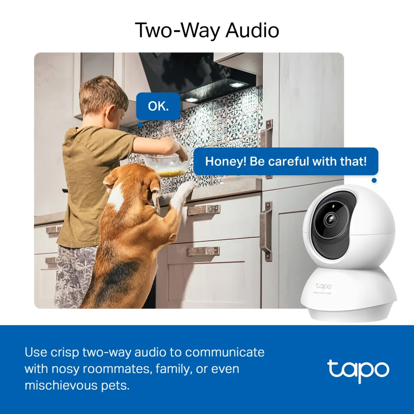 TP-Link Tapo C230 PAN/TILT AI -valvontakamera sisäkäyttöön - 5