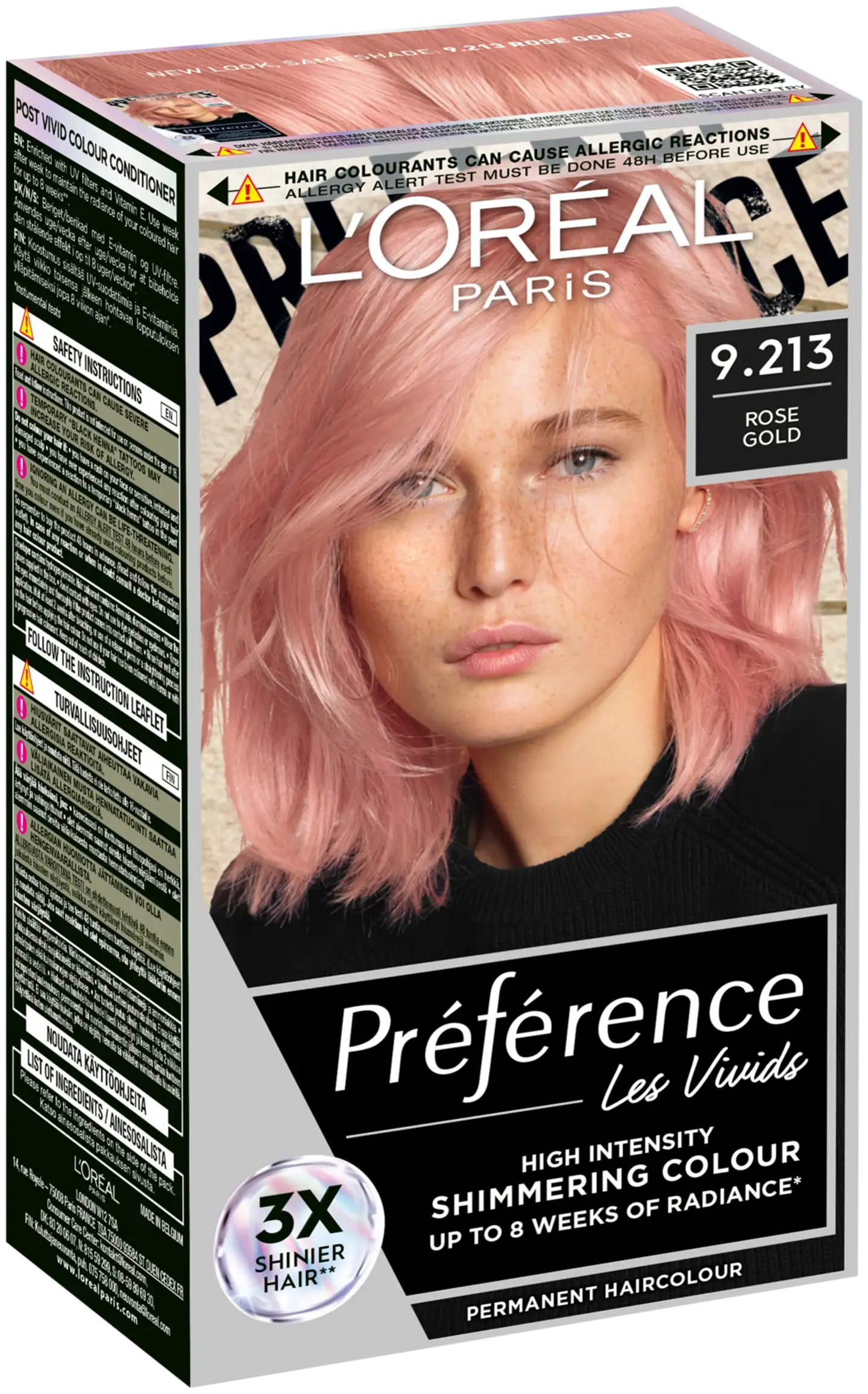 L'Oréal Paris Préférence Vivid Colours Rose Gold intensiivinen kestoväri 1kpl - 2
