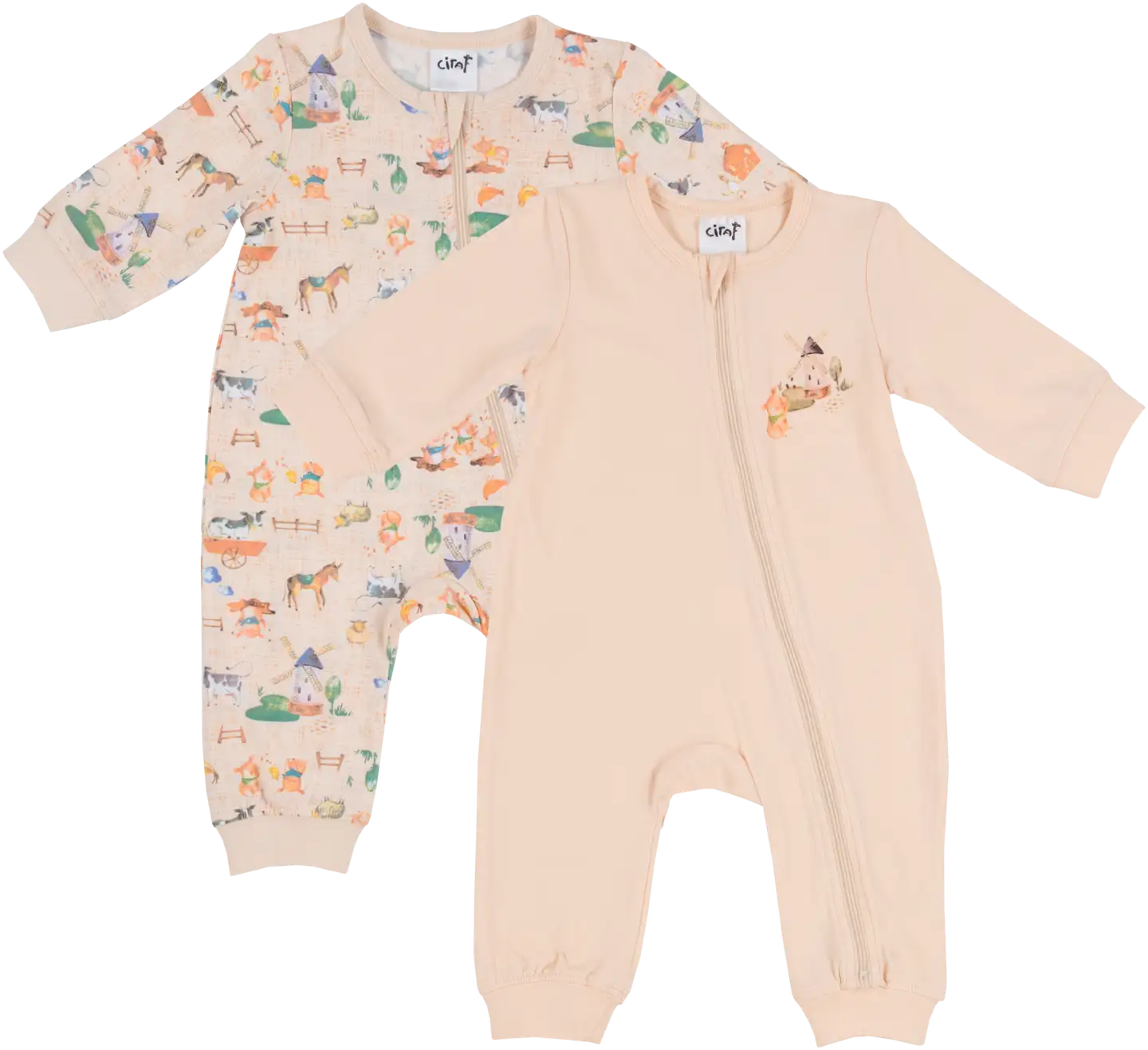 Ciraf vauvojen pyjama 250B242902 2-pack - ecru - 1