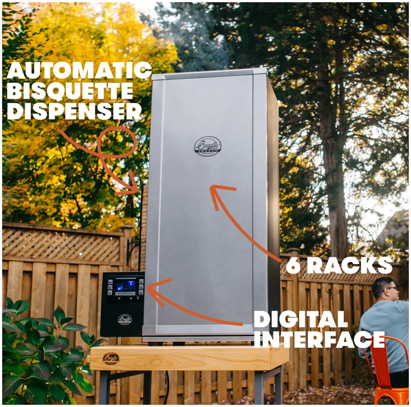 Bradley Smoker digitaalinen savustin 6 ritilällä - 4