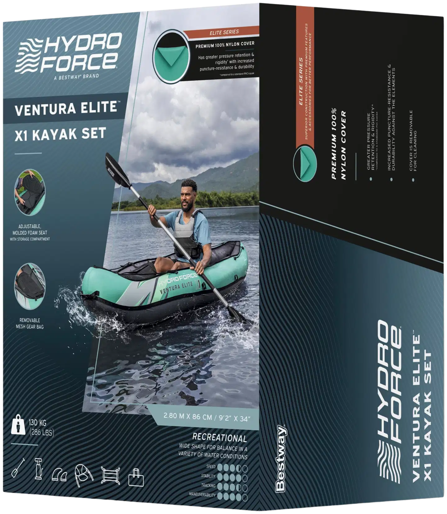 Bestway Hydro-Force Ventura -kajakki 280 x 86 cm - 3