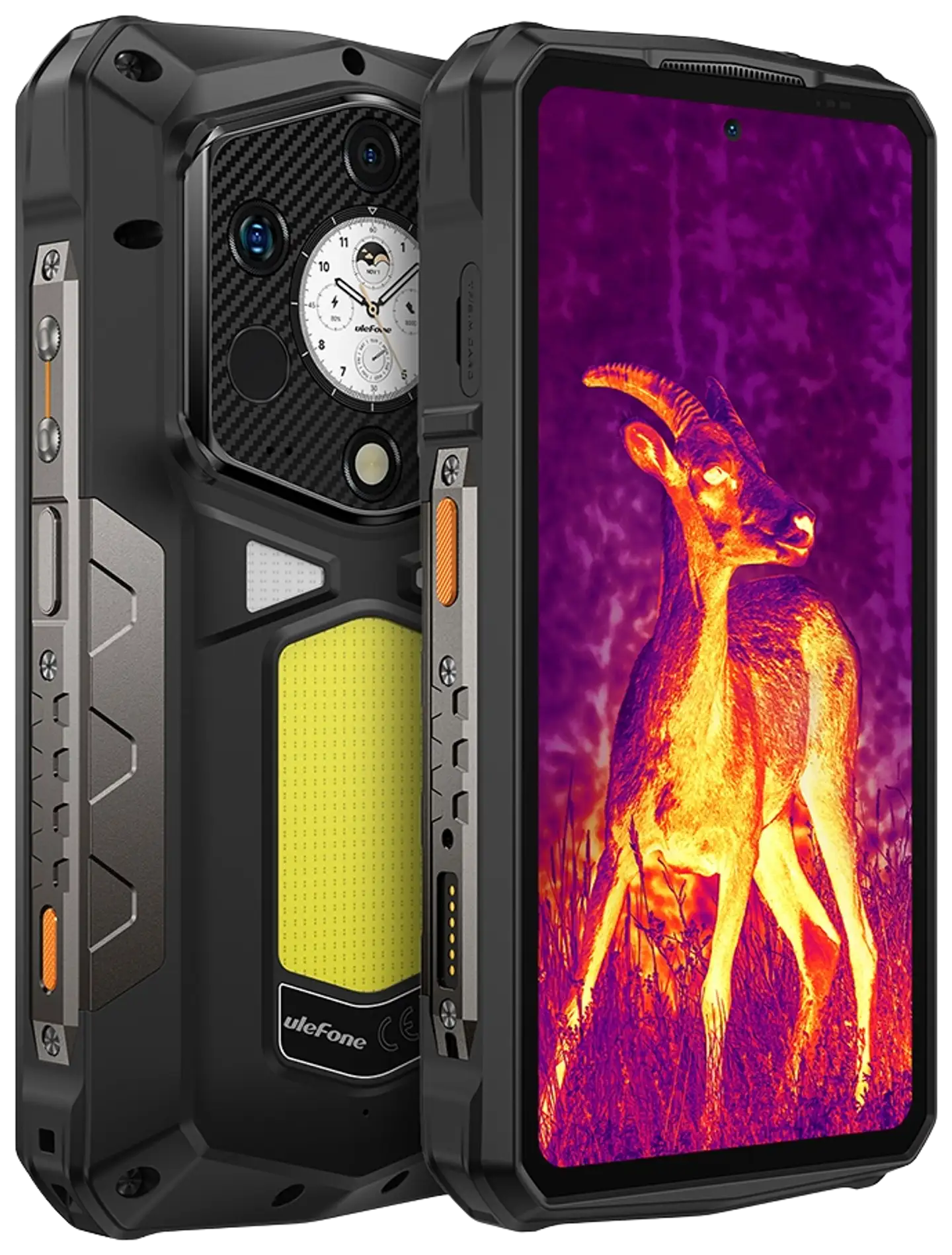 Ulefone Rugged-älypuhelin Armor 29 Pro Thermal Vision 5G 512 GB musta - 1