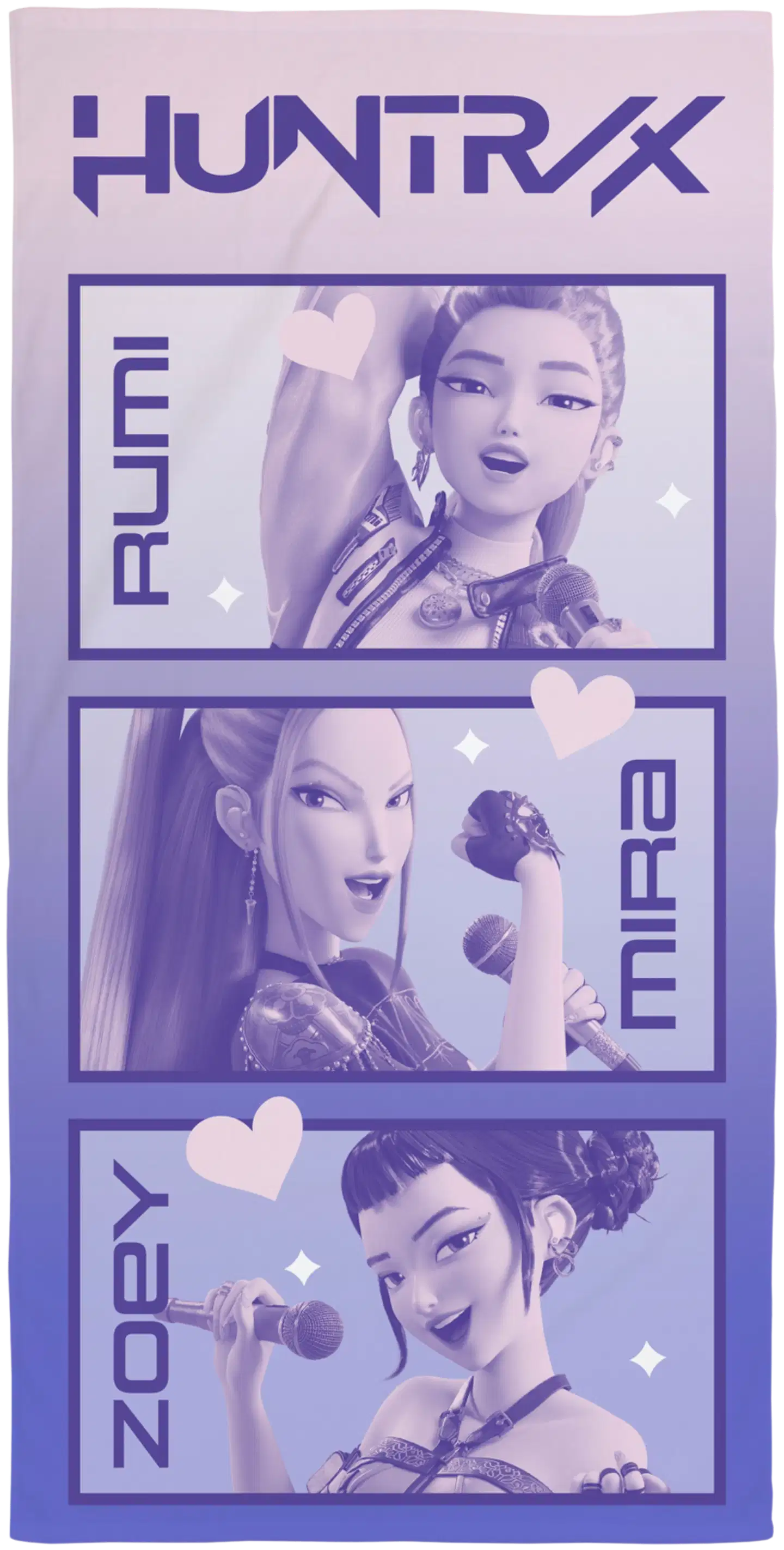K-Pop Demon Hunters lasten kylpypyyhe 70x140 cm - 1