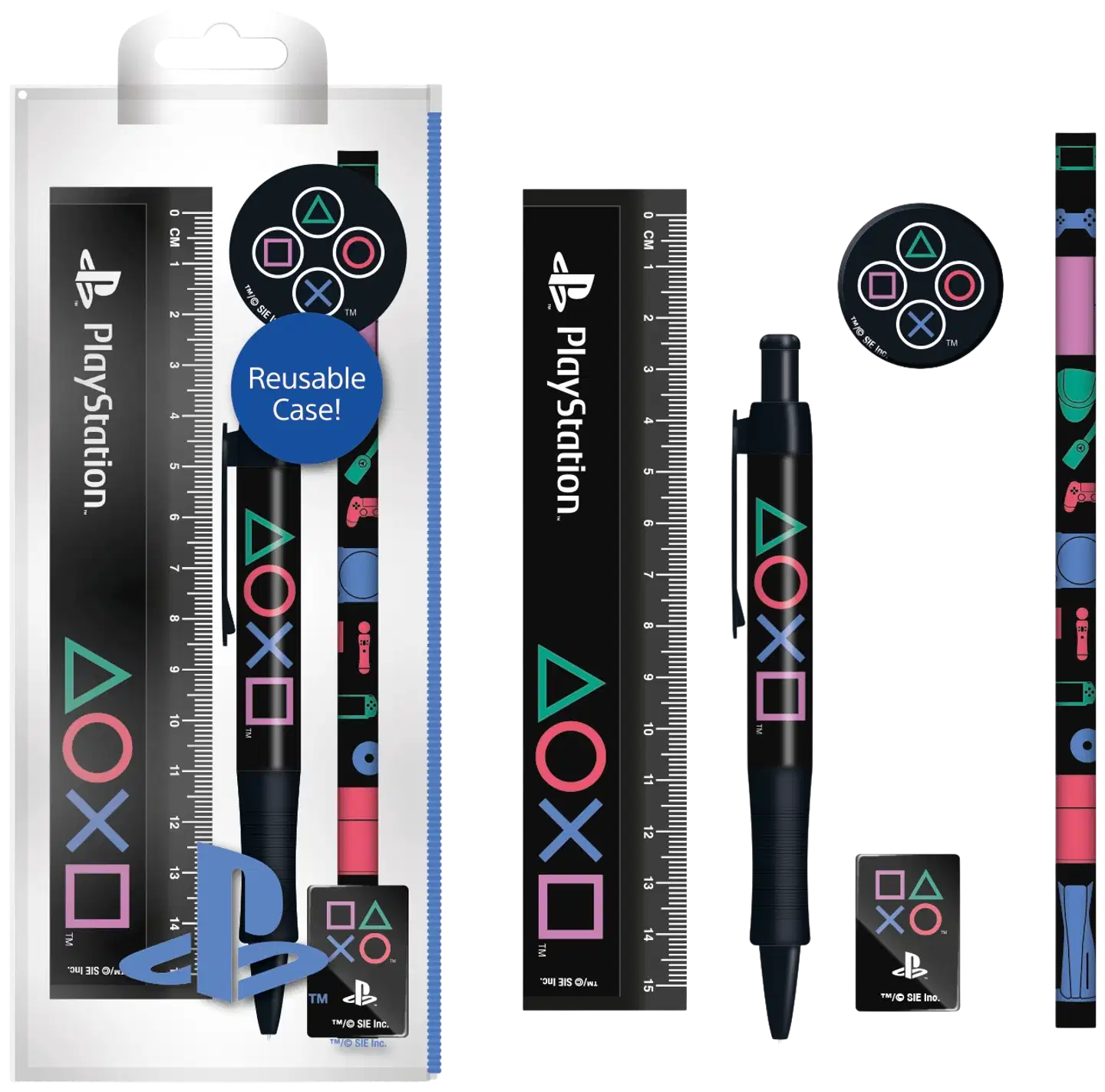 Playstation kirjoitussetti (CLASSIC COLOURS)