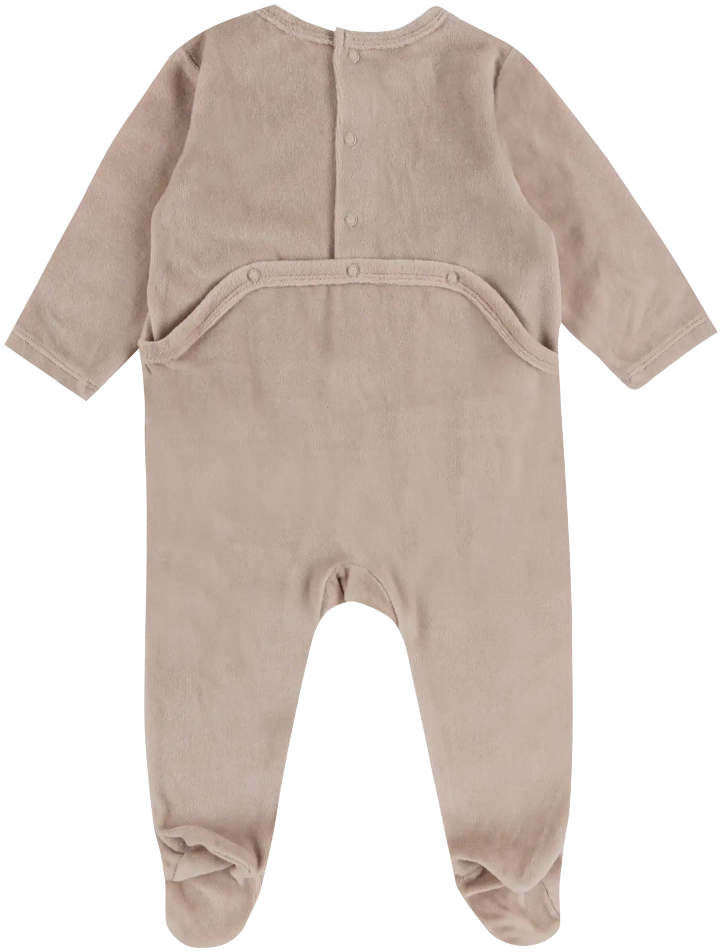 TEX BABY vauvojen velourpyjama Panda - Taupe - 2