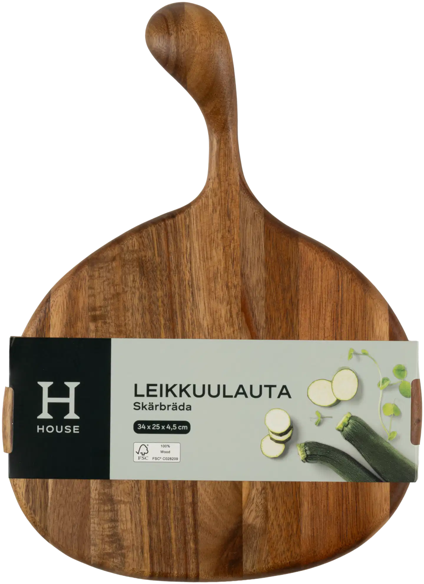House leikkuulauta Ote 34x25x4,5 cm akaasia