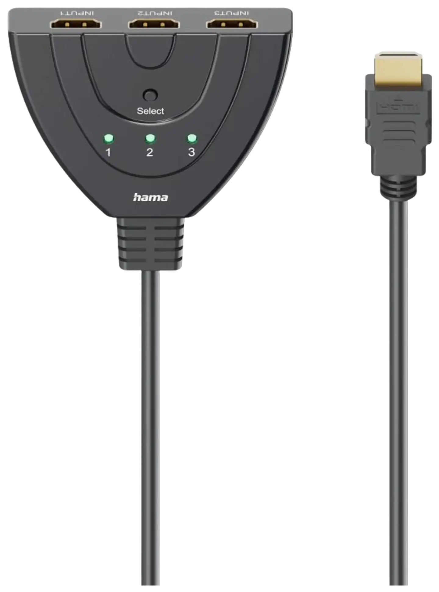 Hama HDMI™-kytkin, 3xHDMI™ in - 1xHDMI™ out, 4K - 1