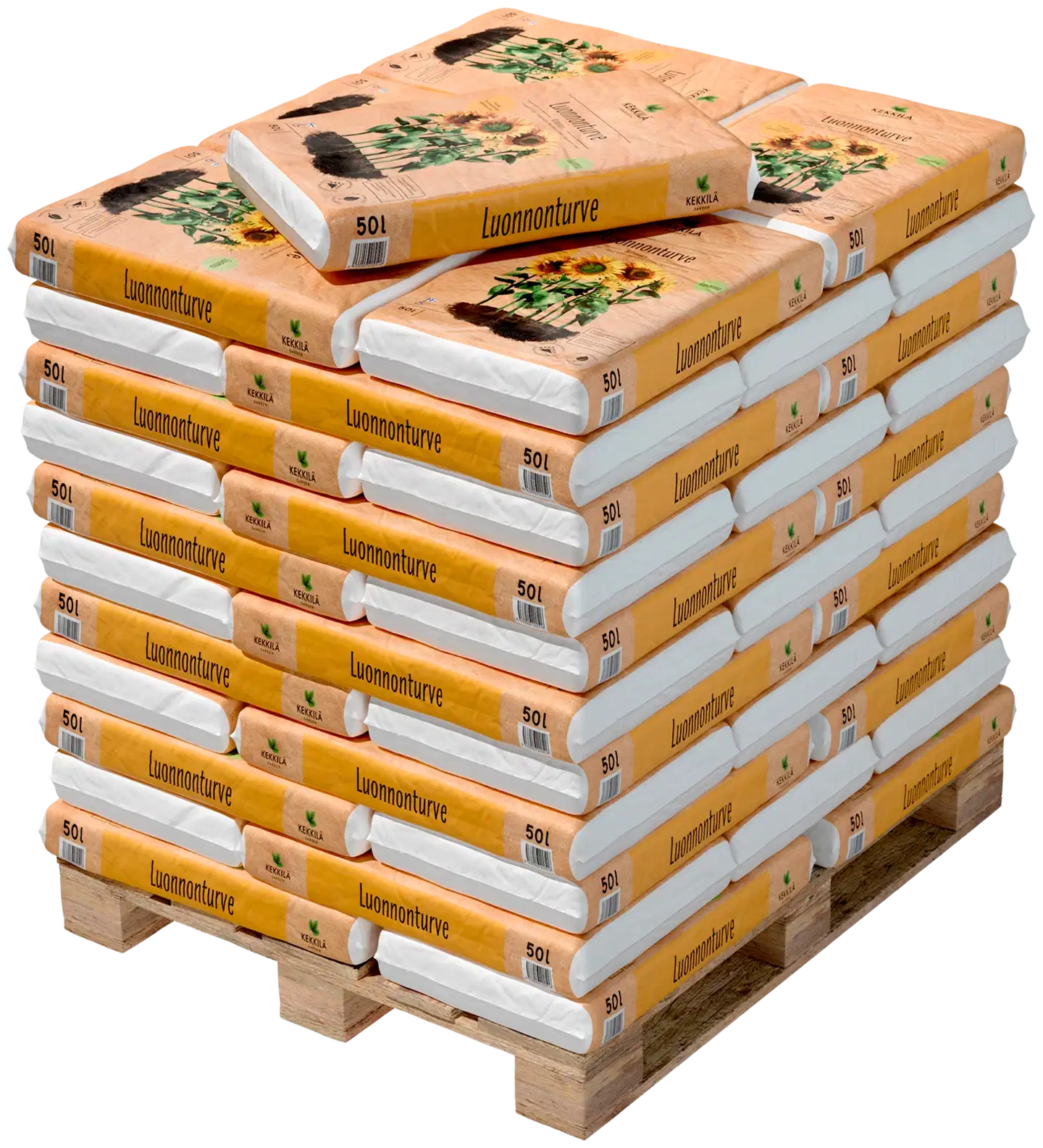 Kekkilä Luonnonturve 50 l, lava 60 säkkiä - 1