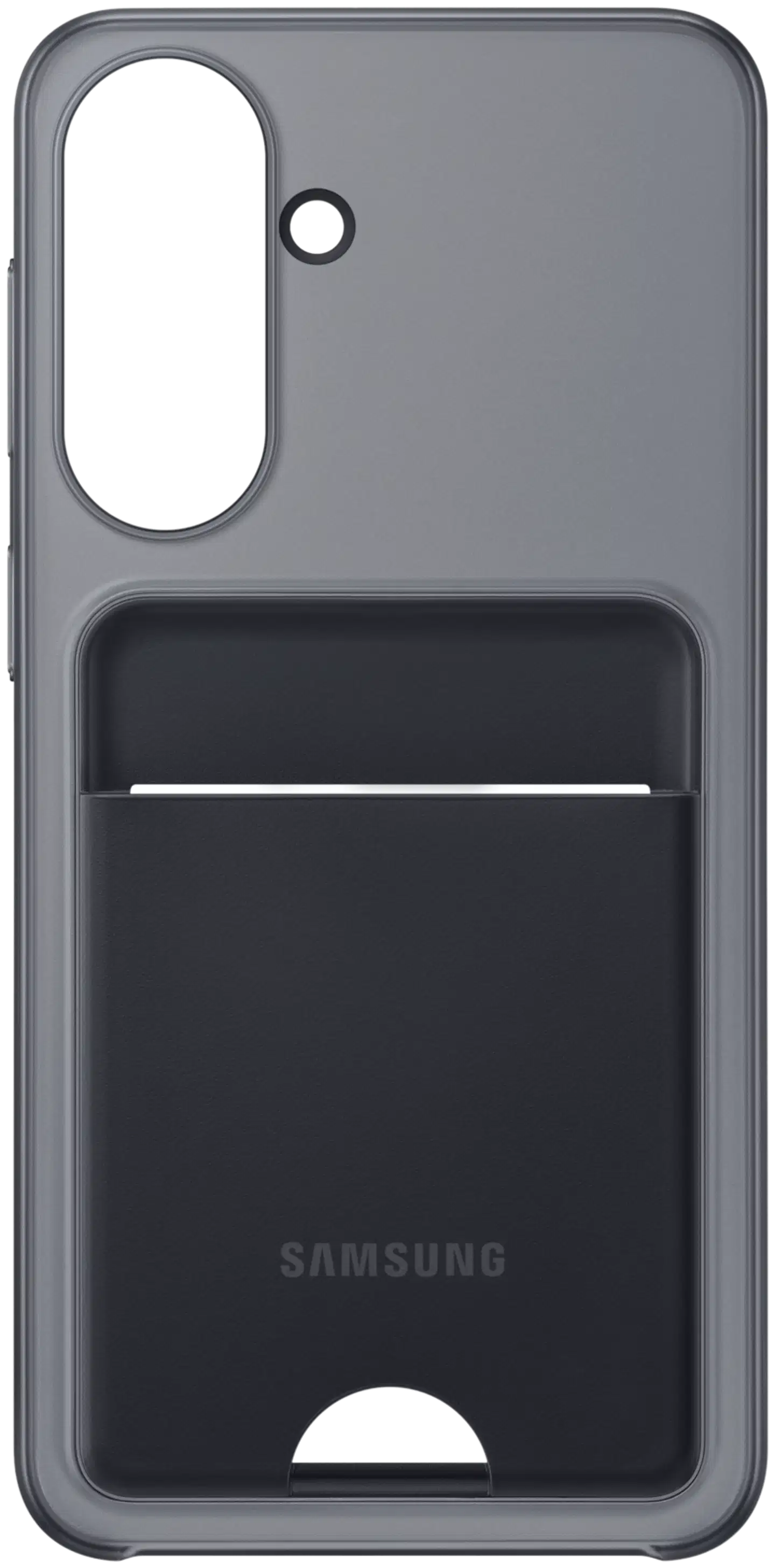 Samsung A57 korttitaskullinen suojakuori musta - 1