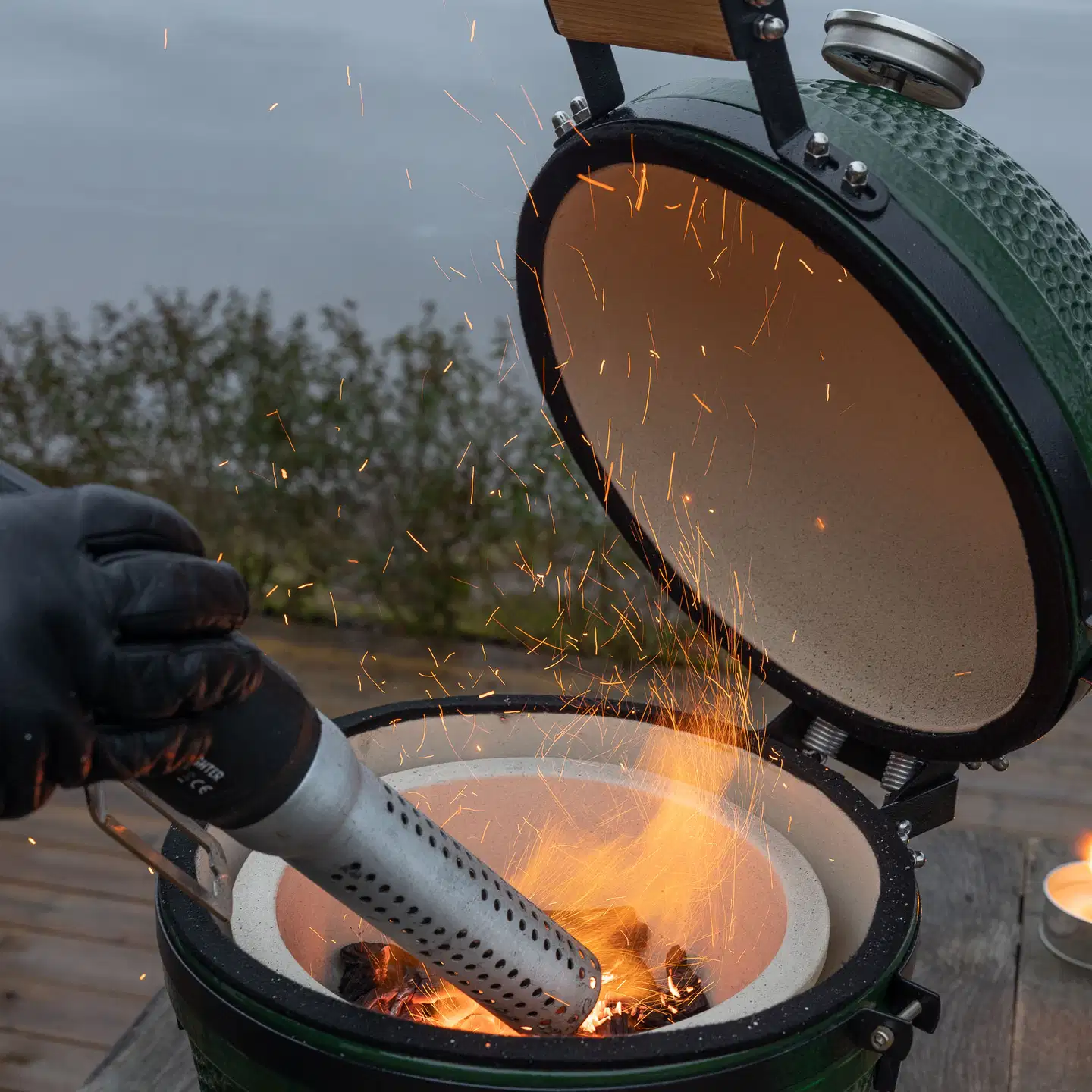 Kamado Sumo Classic Mini hiiligrilli - vihreä - 8