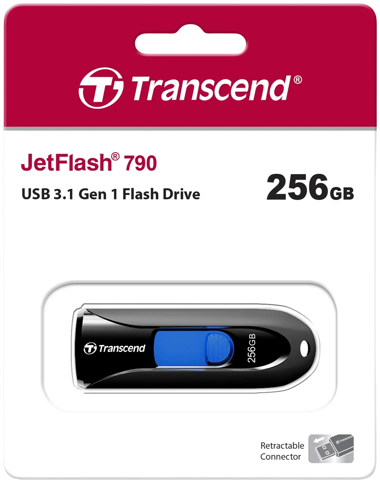 Transcend muistitikku Jetflash 790K 256GB USB 3.0 - 4