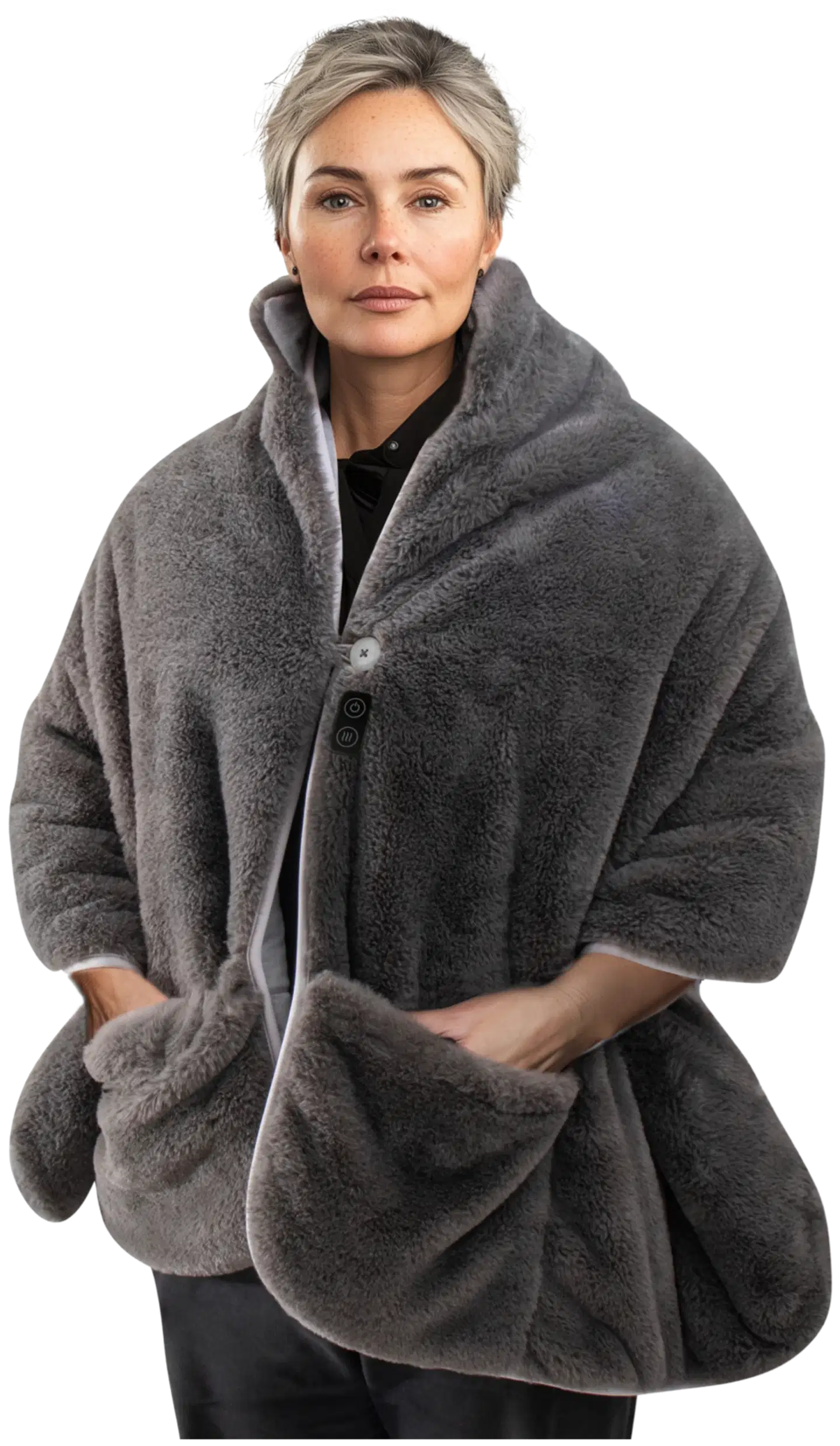 Homedics HCM-SWL100 lämmitettävä langaton poncho - 3