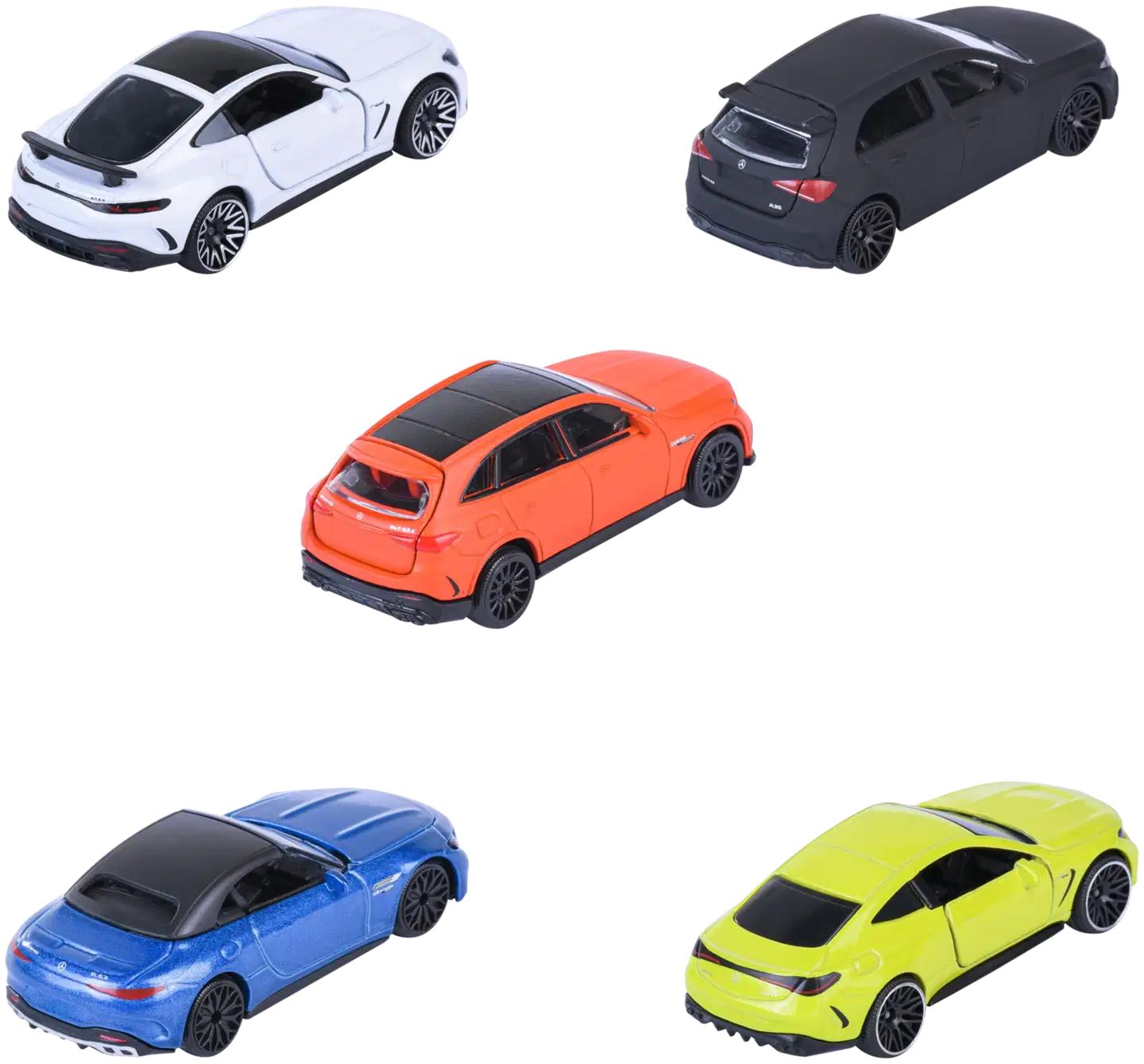 Majorette - Mercedes-AMG 5 auton lahjapakkaus, 1:64, 7,5 cm, die-cast - 2