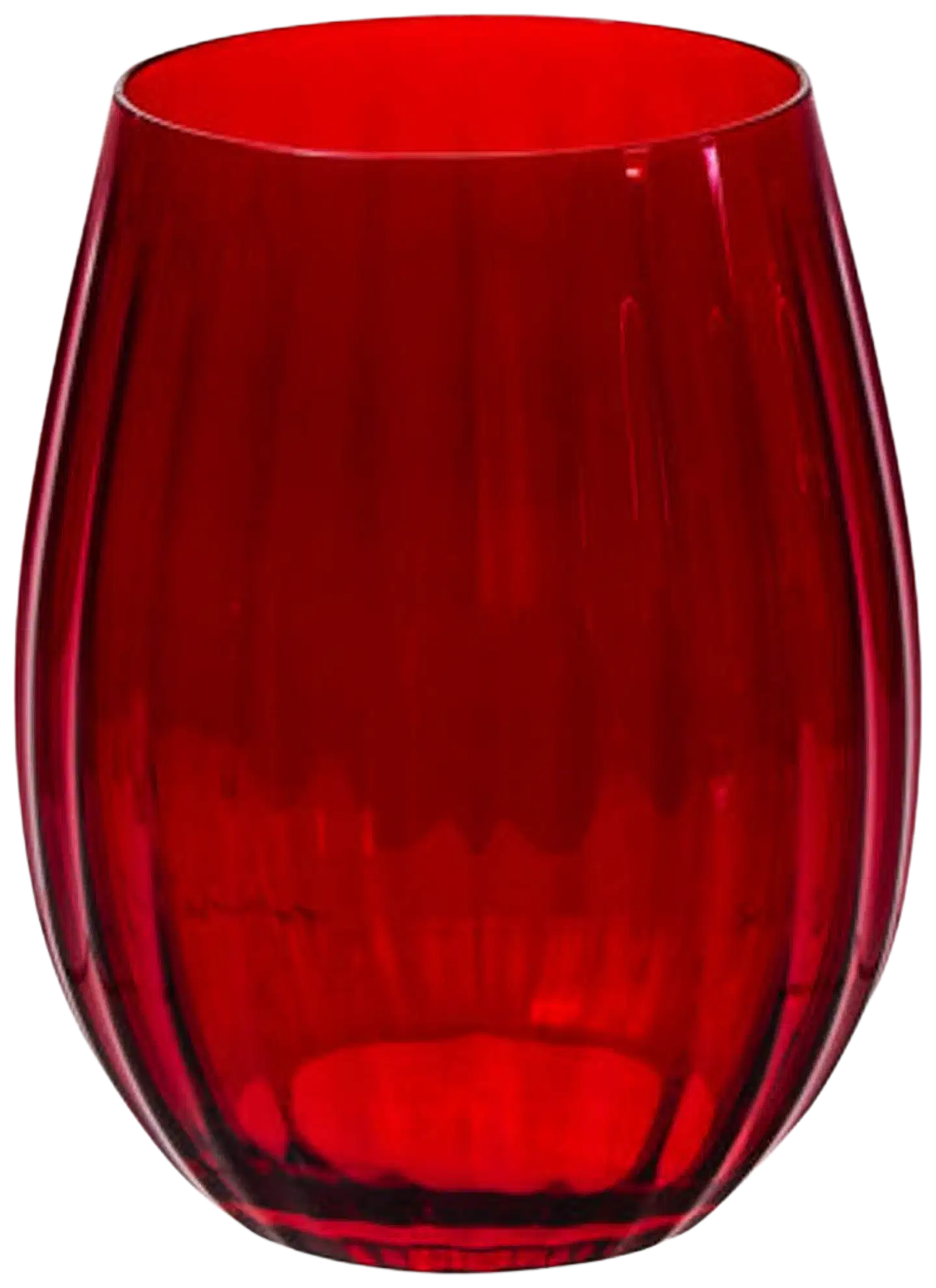 AmandaB juomalasi punainen uurrettu