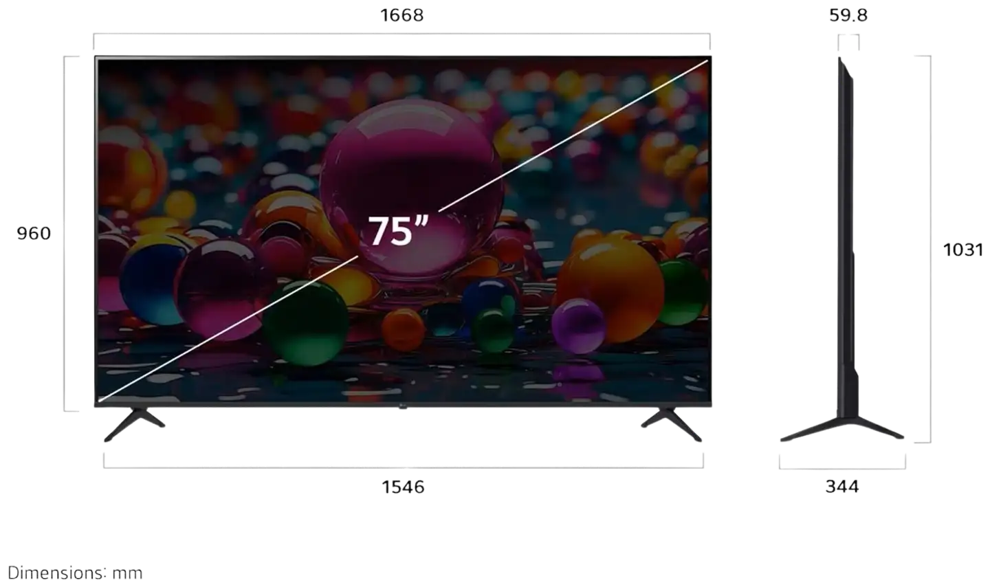 LG 75" 4K Smart LED TV 75UA75006LA - 3