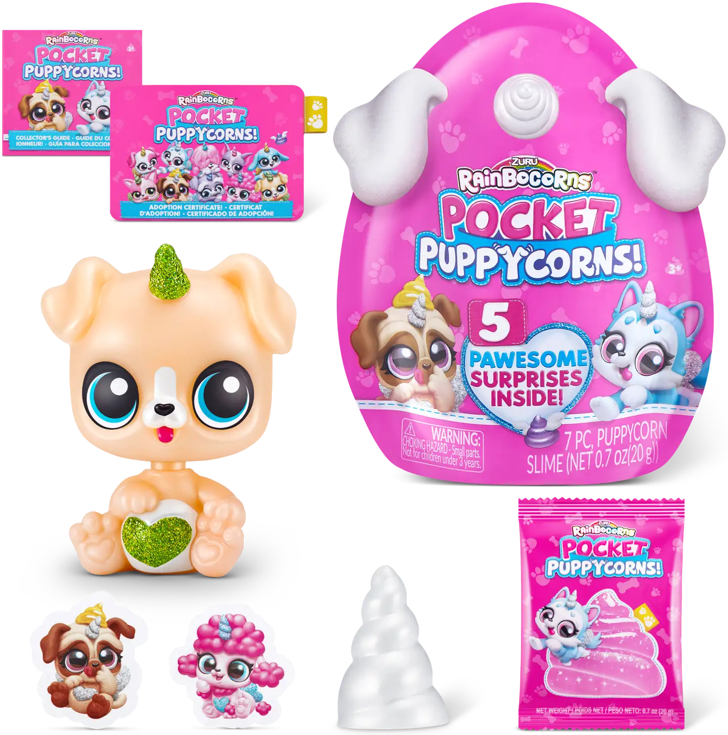 Rainbocorns koira Pocket Puppycorn Bobble Head, erilaisia - 10