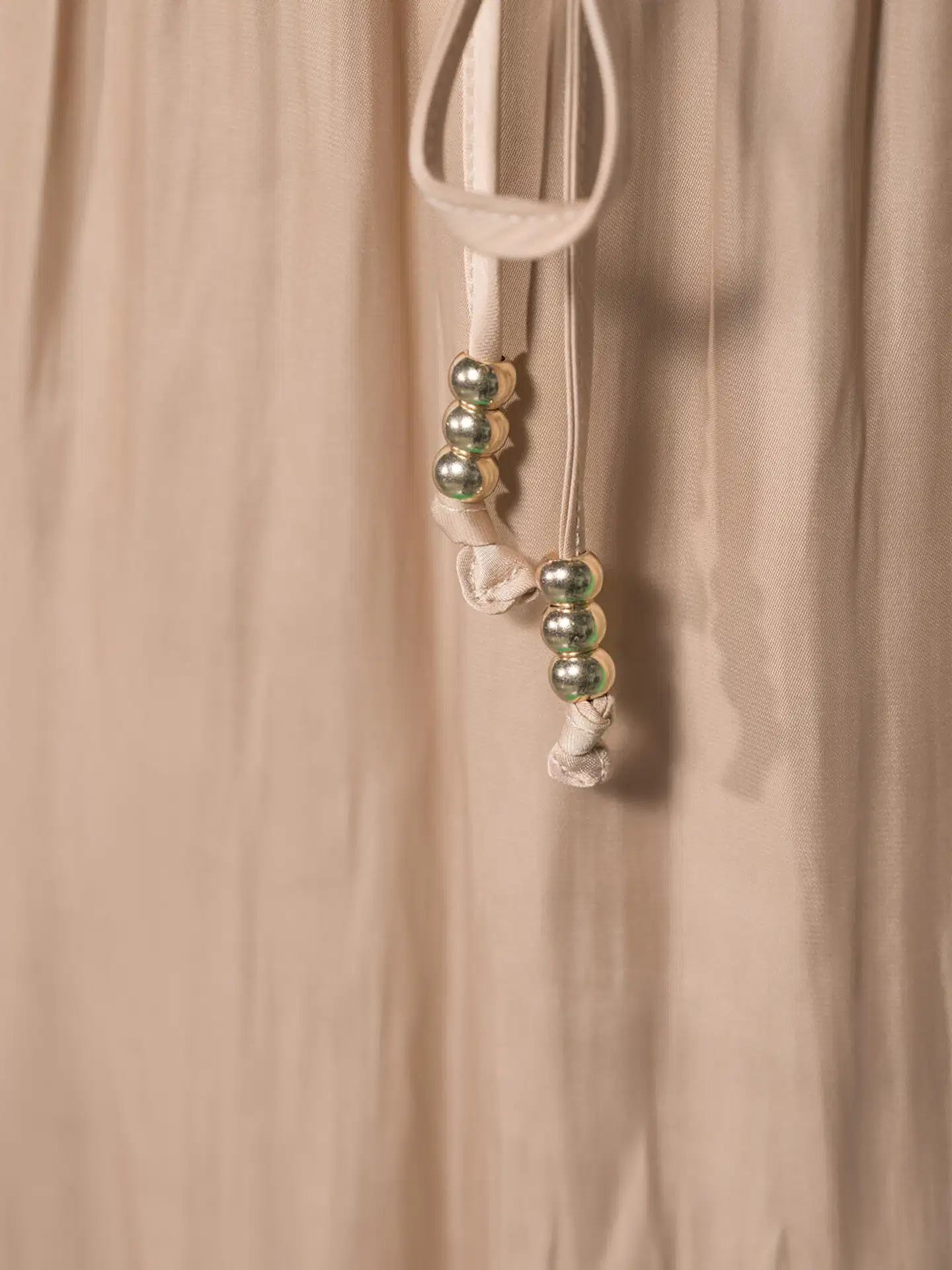 WKLY. naisten leveälahkeiset satiinihousut 222W090210 - SAND - 5