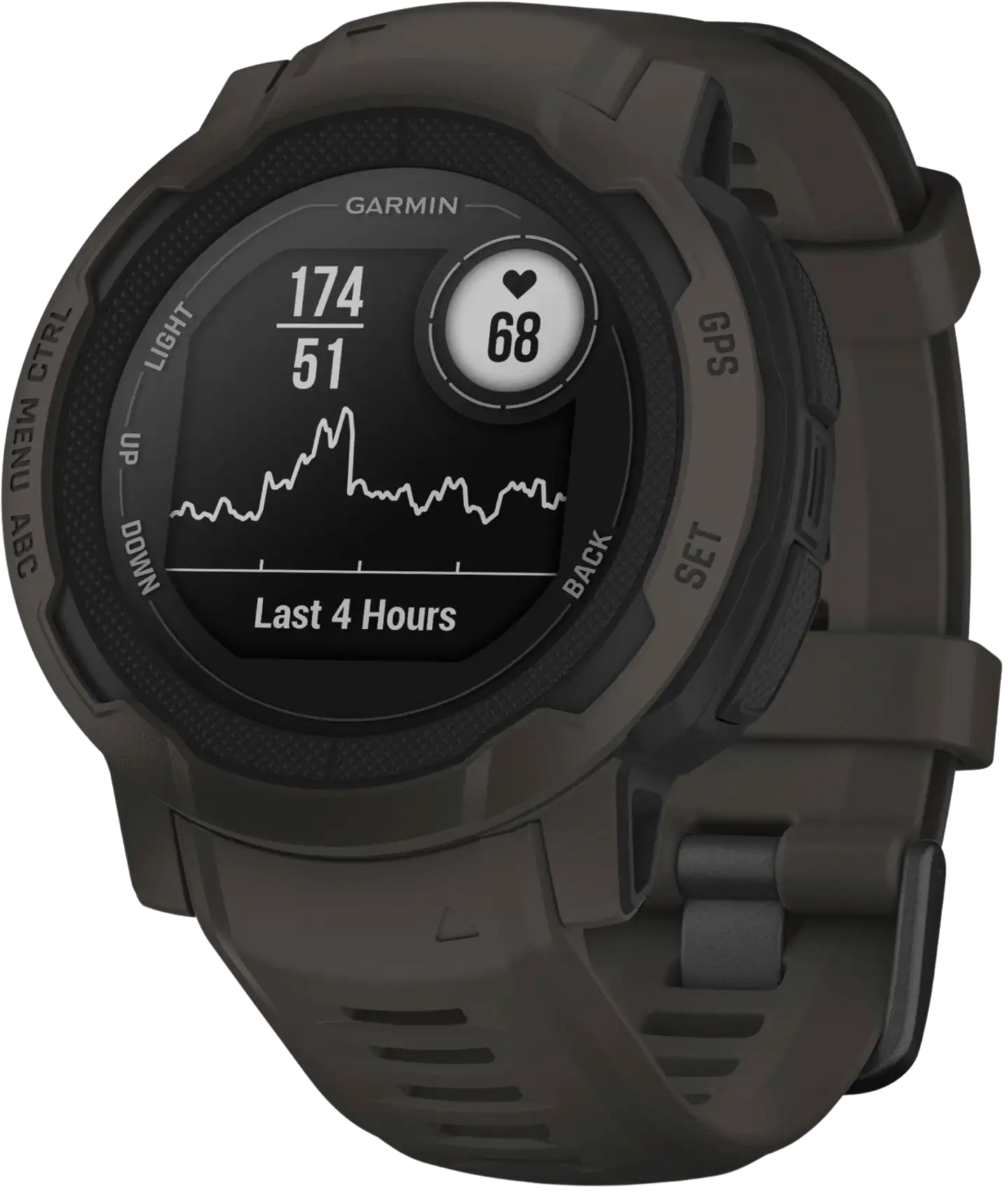 Garmin Instinct 2 multisport GPS kello, tummanharmaa - 3