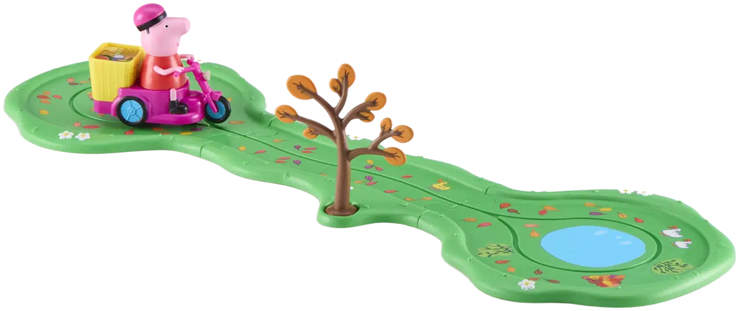 Peppa Whizz Around Riding In The Leaves Playset - 1