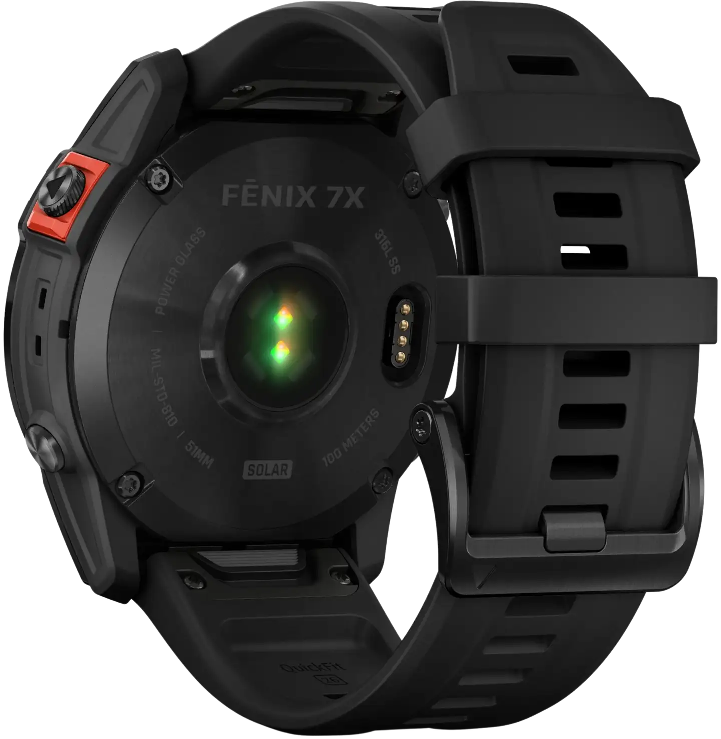 Garmin Fenix 7X Solar tummanharmaa/musta multisport GPS kello - 8