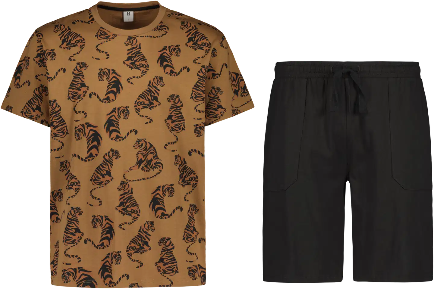 House miesten shortsipyjama 191H162630 - Brown - 1