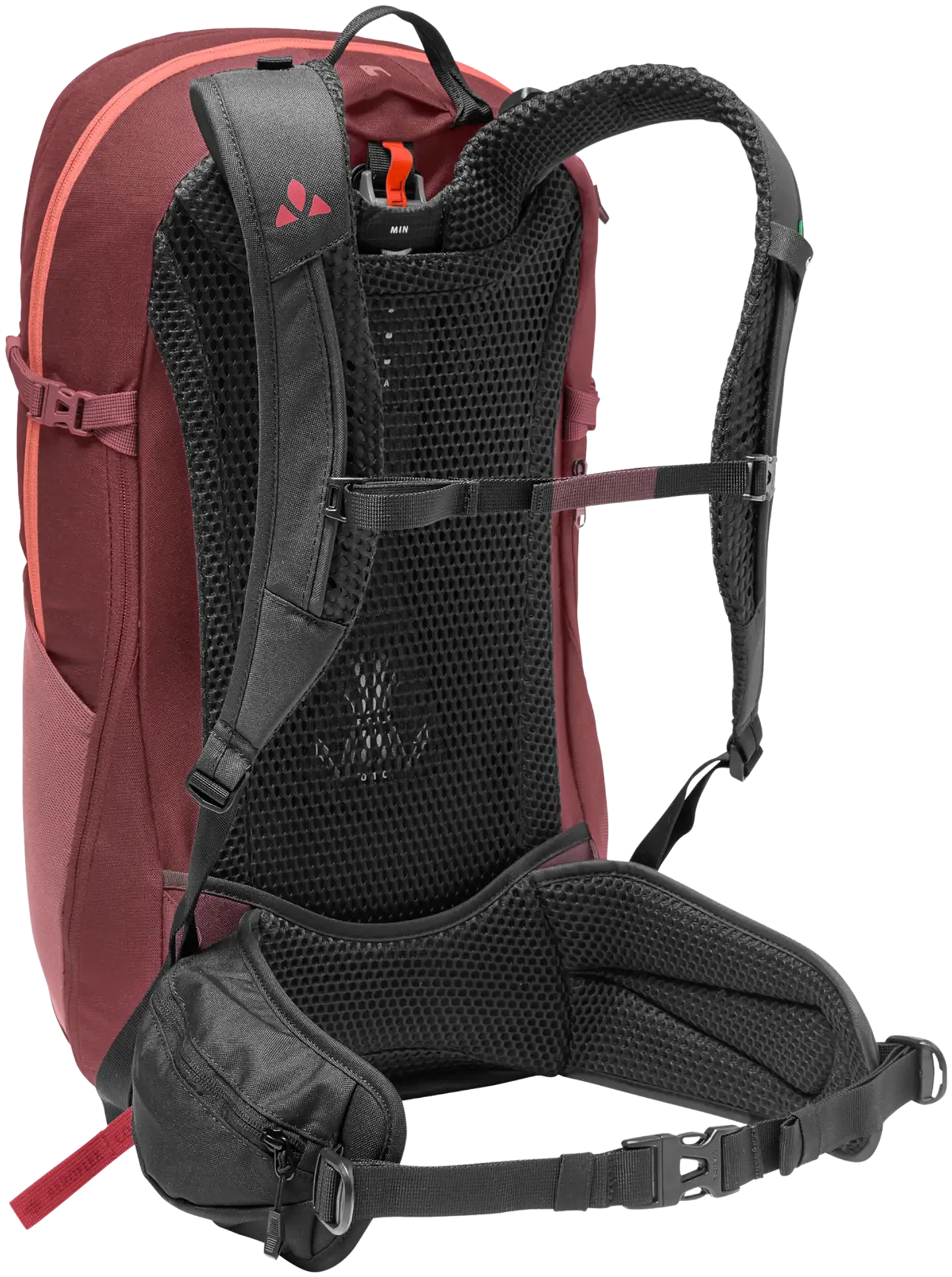 VAUDE verkkoselkäinen päiväreppu Wizard 24 + 4, väri redeva - 2