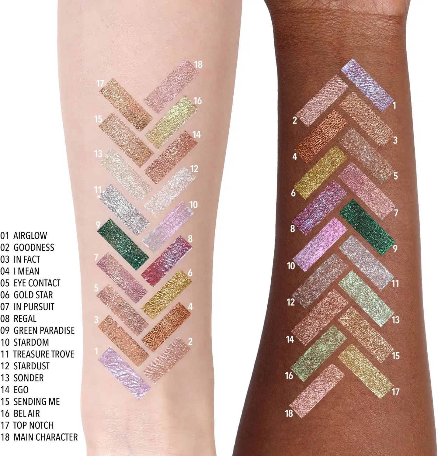 MOIRA Diamond Daze Liquid Shadow 006 Goldstar nestemäinen luomiväri - 001 Airglow - 4