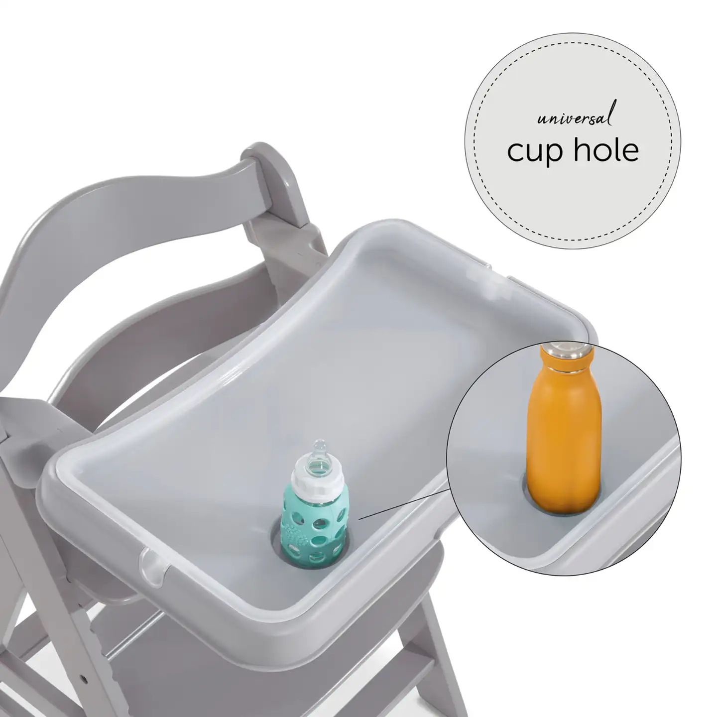 Hauck tarjotin syöttötuoliin Alpha Tray harmaa - 25