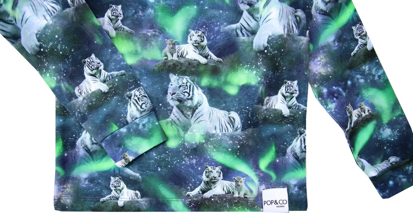 Pop&co lasten trikoopaita Alex - Space cats - 2