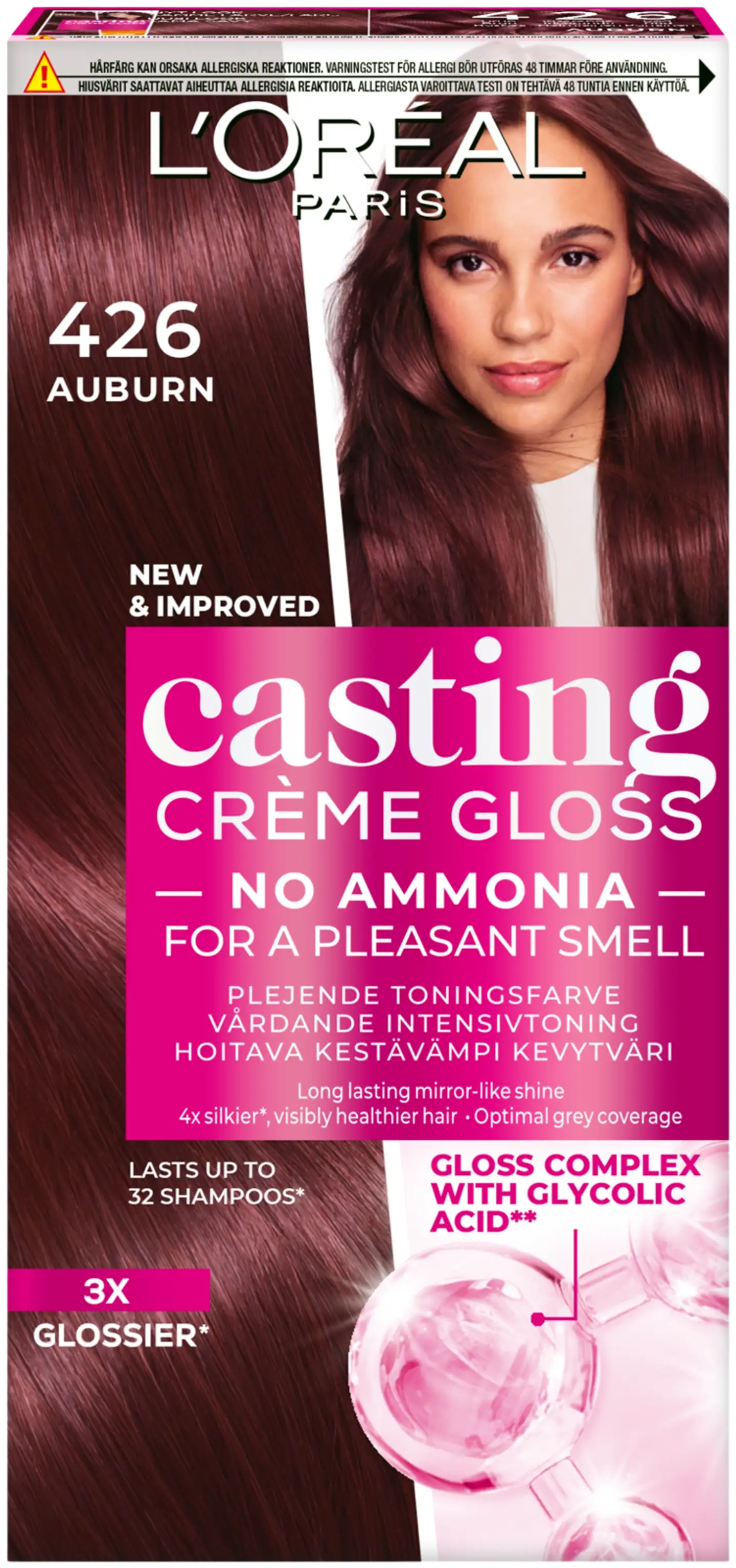 L'Oréal Paris Casting Crème Gloss 426 Auburn semi-permanent hiusväri normaaleille hiuksille 1 pce - 1