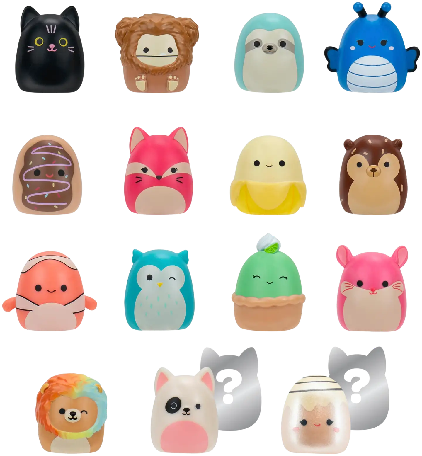 Squishalongs 2,5 cm hahmo 14 kpl - 2