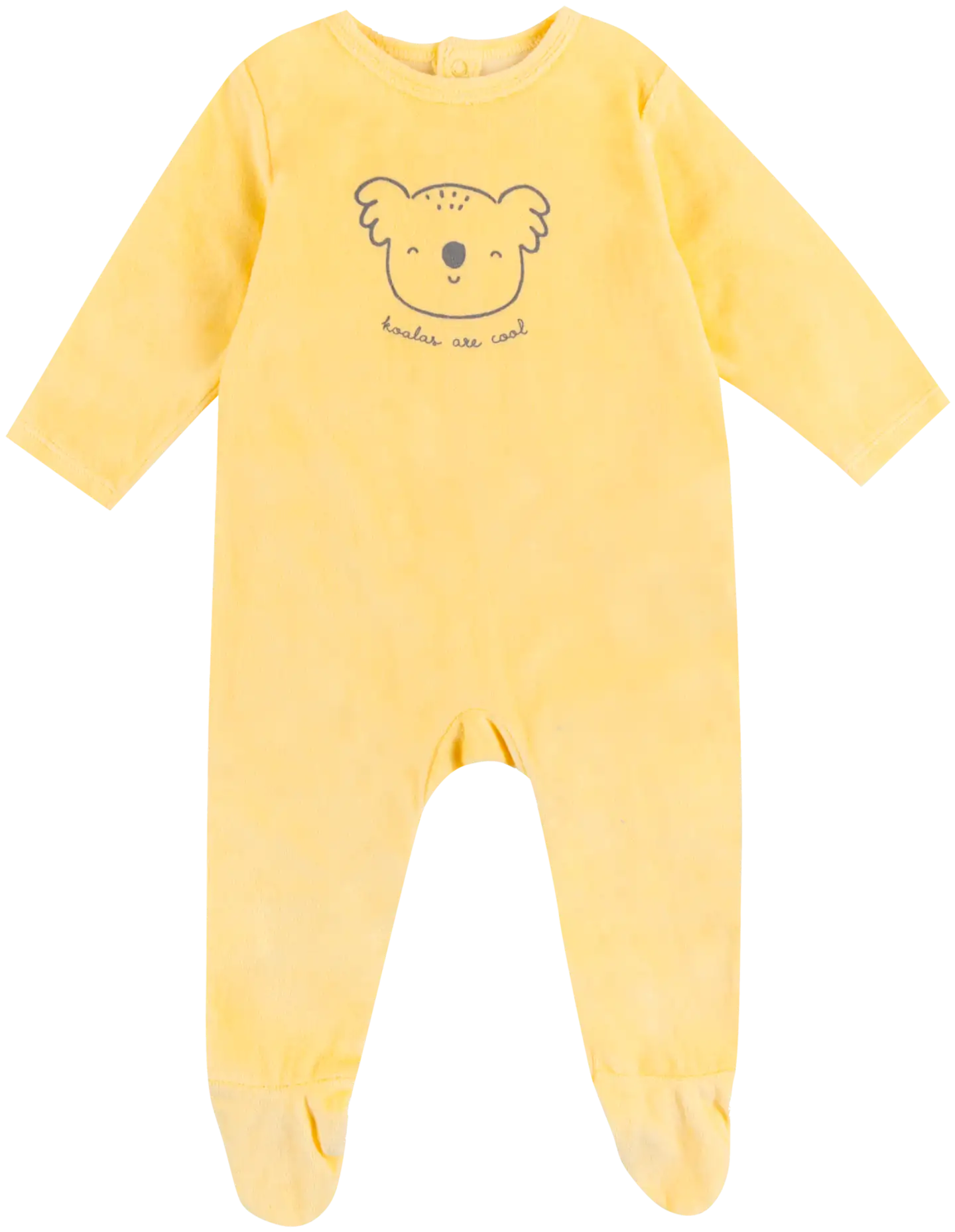 TEX BABY vauvojen velourpyjama Koala - Yellow - 1