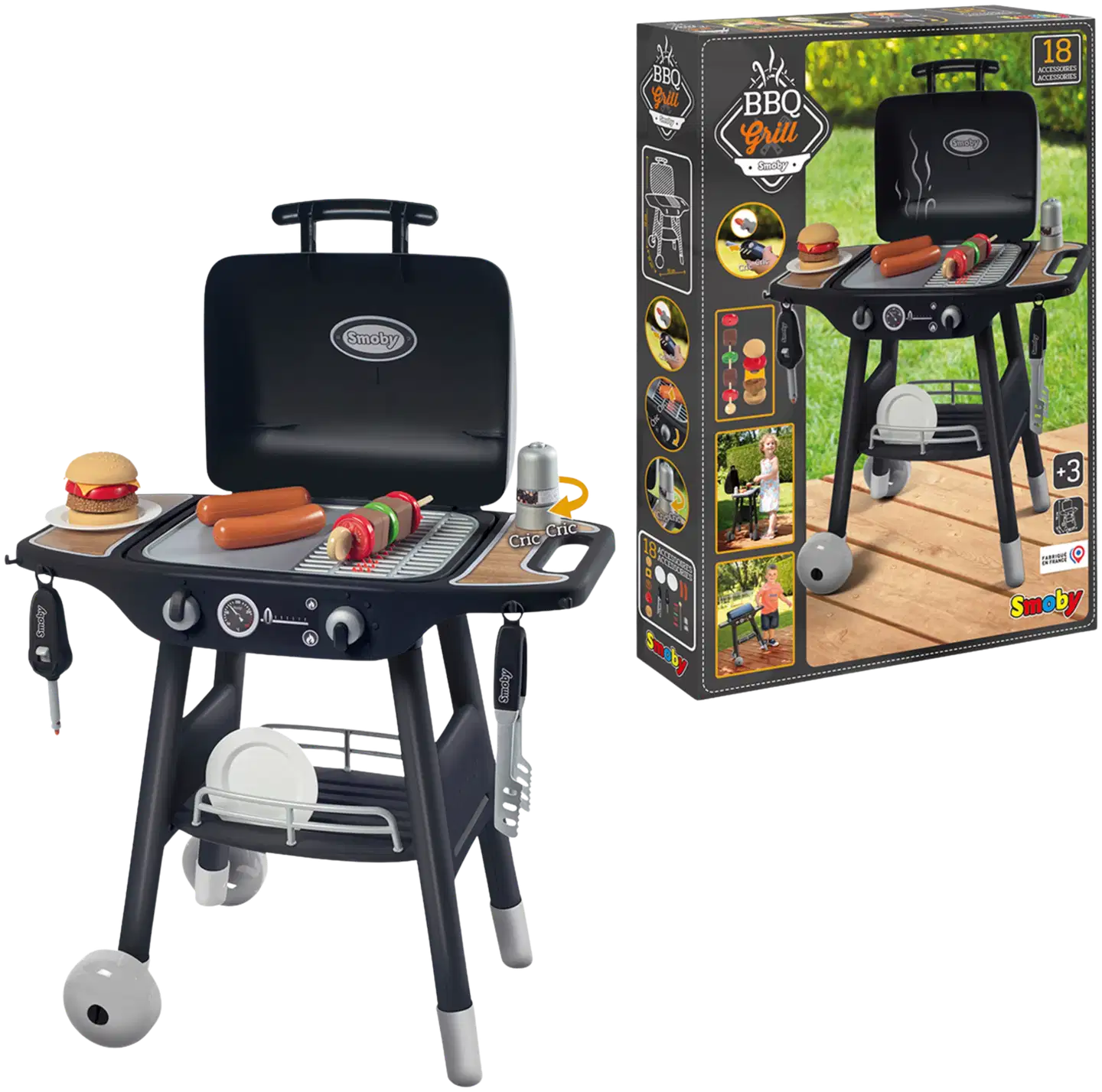 Smoby Barbeque -leikkisetti grillailuun - 1