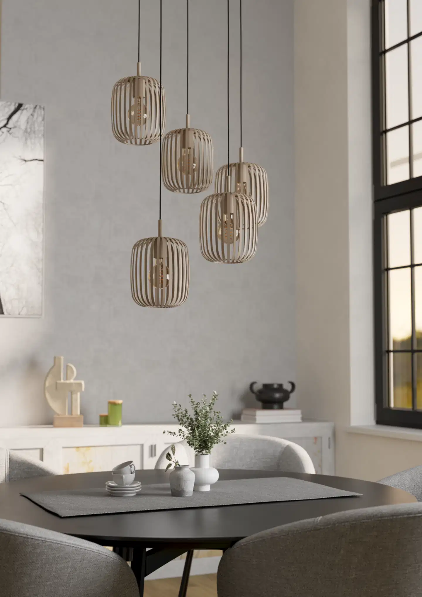 EGLO riippuvalaisin 5-os. Romazzina E27 hiekka - 5