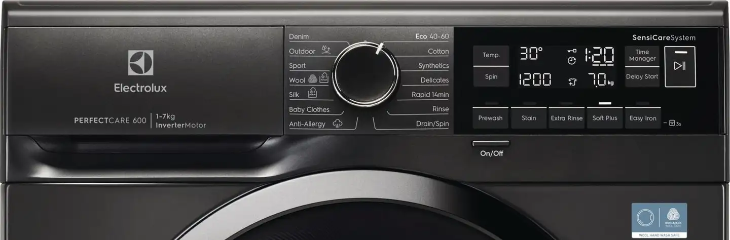 Electrolux edestä täytettävä pyykinpesukone EW6S672G45 Slim 7kg musta - 2