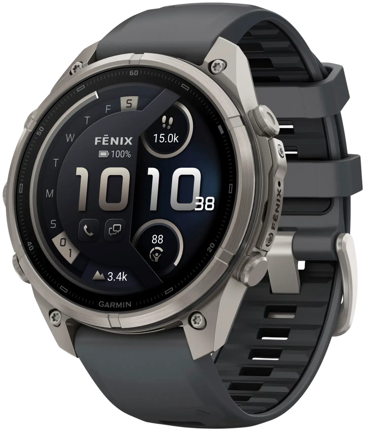 Garmin Fenix 9 Pro inReach 47 mm titaani- ja grafiitinharmaa urheilukello - 1