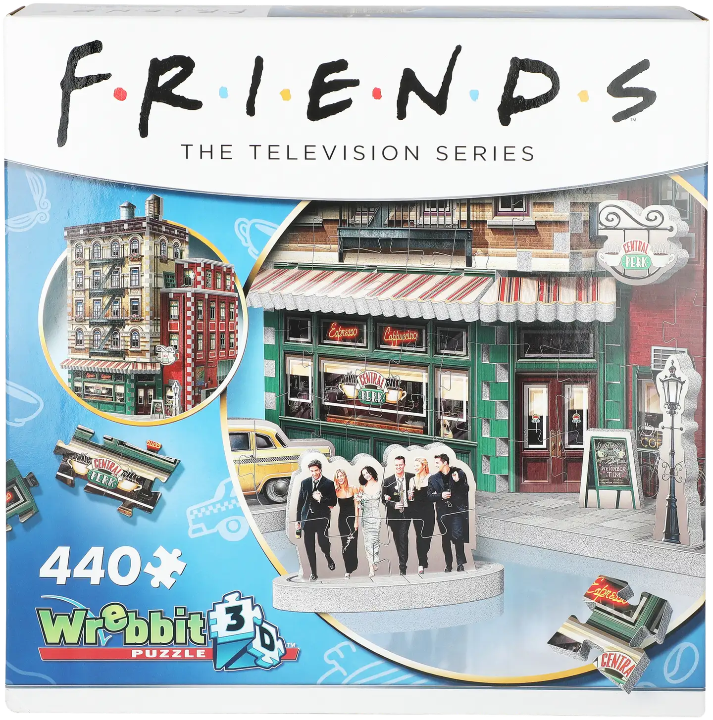 Wrebbit Friends Central Perk 3D-palapeli - 2